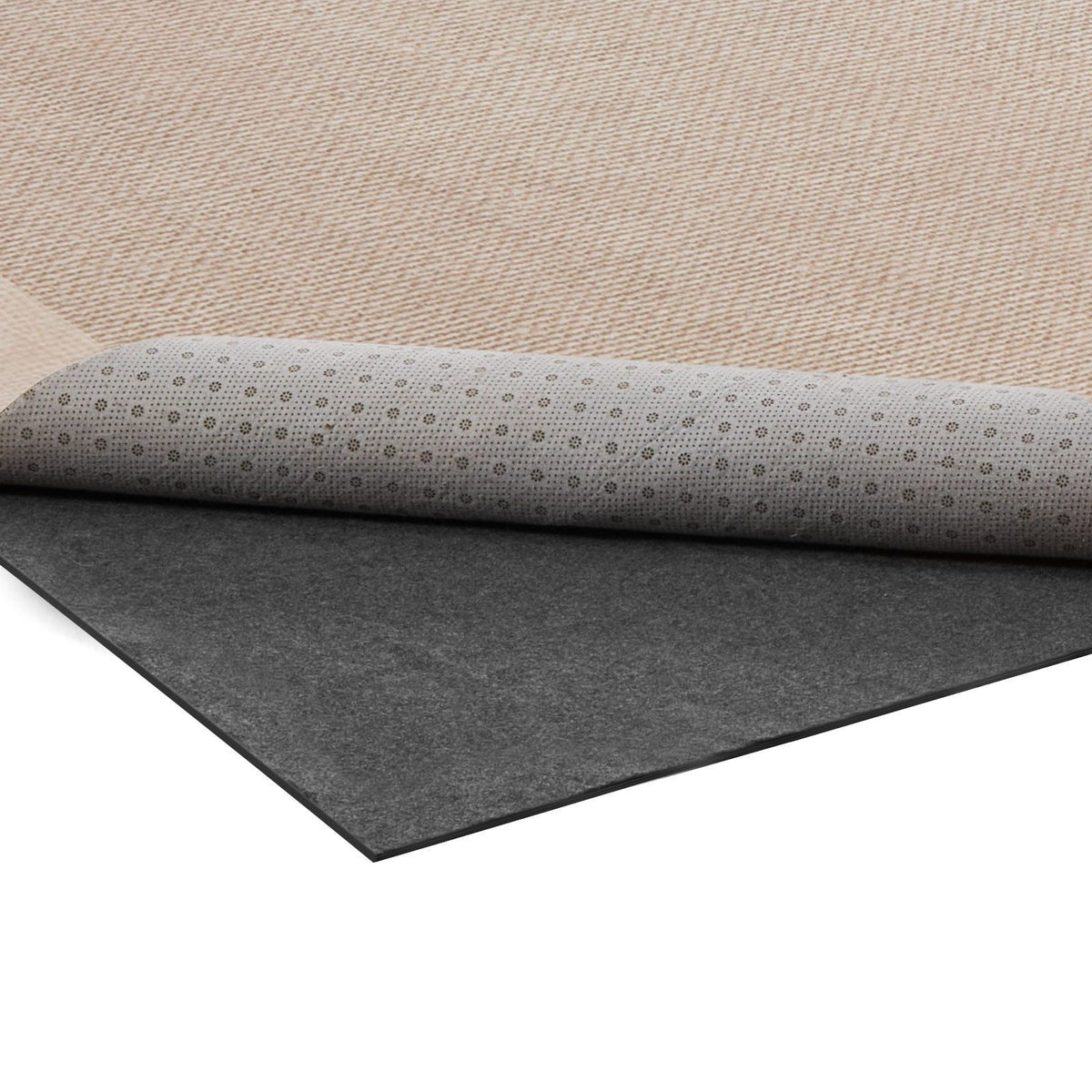 Rug Pad 2.74 x 3.66 m, Non-slip Carpet Area Pad, Rug Mat Padding with Dual Surface Felt Cushion &amp; Rubber Gripper, Hardwood Floor Protection for All Floors, Finishes, Keeps Carpets in Place