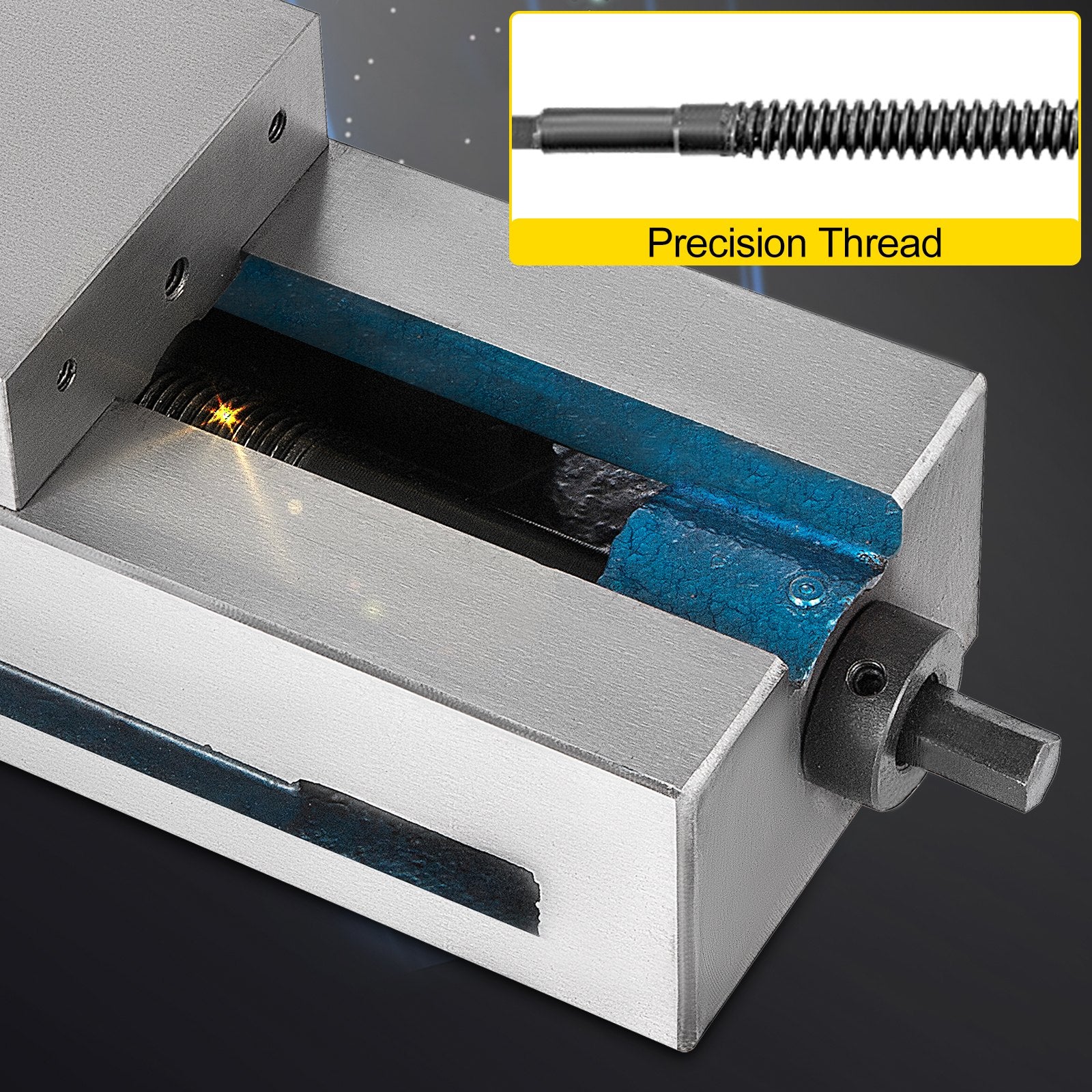 VEVOR Milling Vice 4"/100mm,Bench Clamp Vice Nodular Cast Iron Material,Clamping Vice Clamping Force 19KN Max, Milling Machine Vice