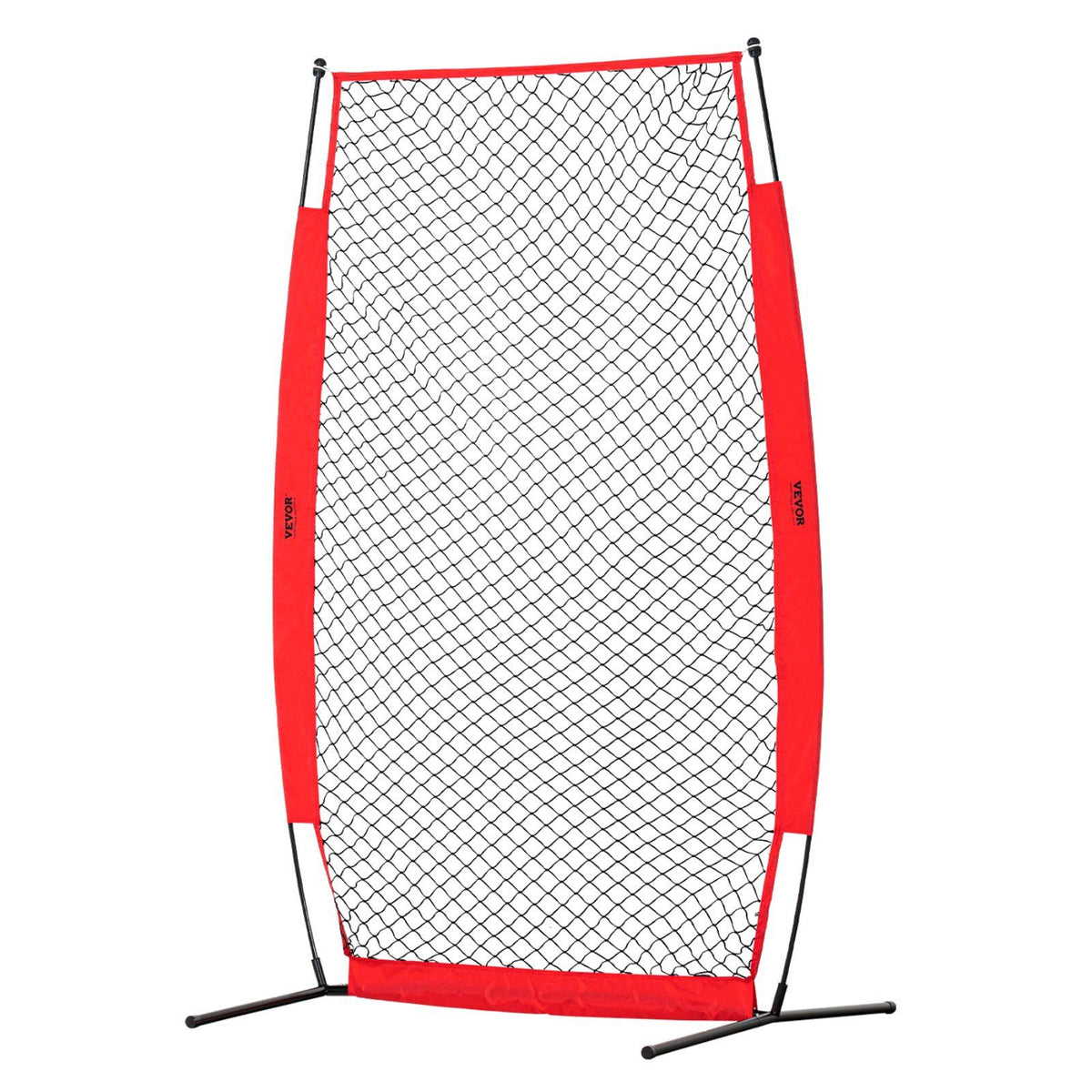 I Screen Baseball for Batting Cage, 7x4 ft Baseball &amp; Softball Safety Screen, Body Protector Portable Batting Screen with Carry Bag &amp; Ground Stakes, Baseball Pitching Net for Pitchers Protection