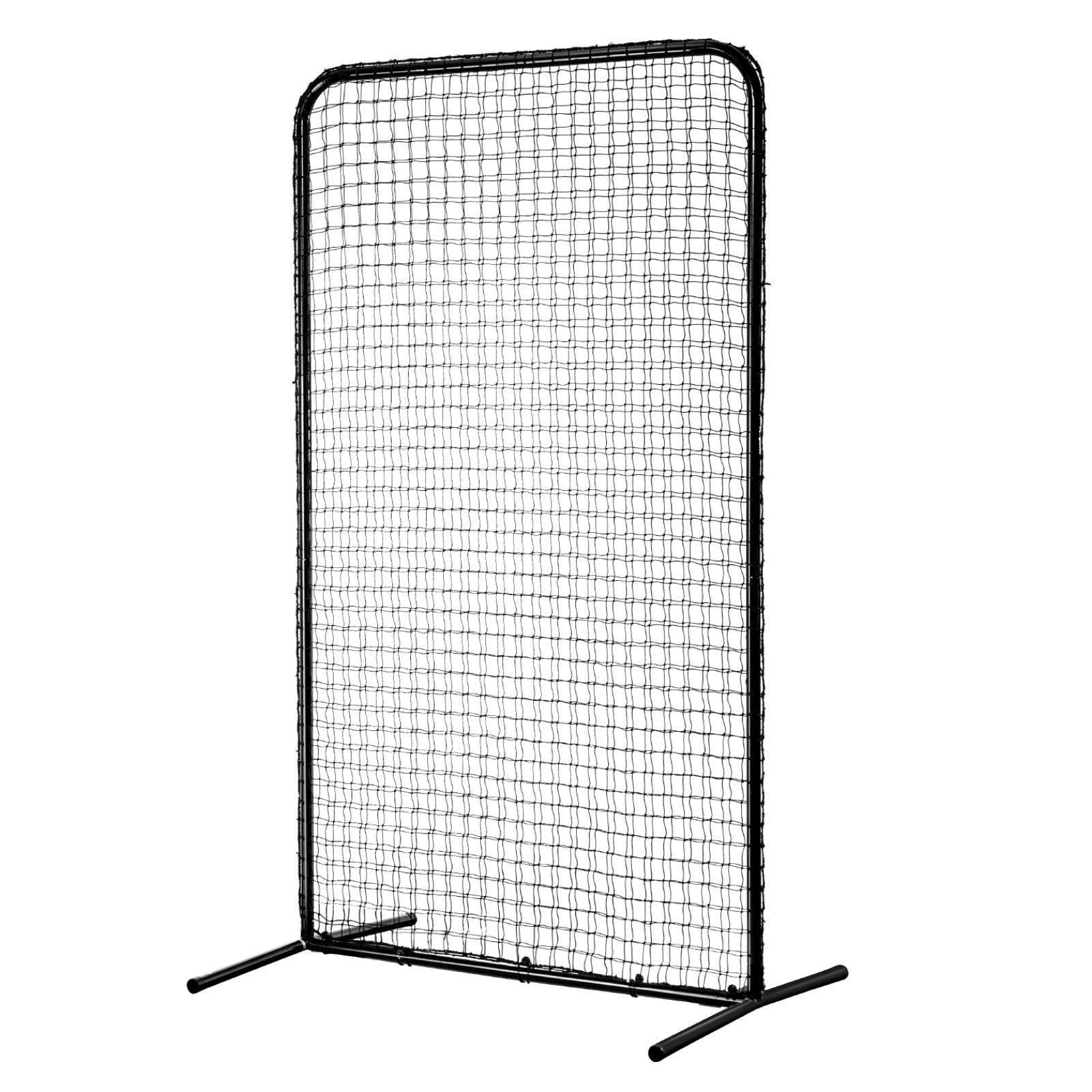 VEVOR I Screen Baseball for Batting Cage, 7x4 ft Baseball Softball Safety Screen, Body Protector Portable Batting Screen with Carry Bag & Ground Stakes, Heavy Duty Pitching Net for Pitchers Protection