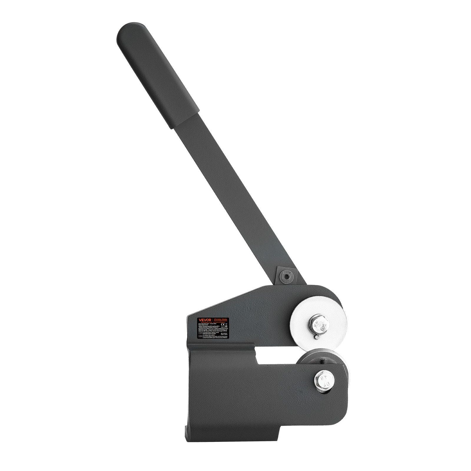 Sheet Metal Shear, Throatless Rotary Hand Shear, 16 Gauge Mild Steel Sheet Cutter with 1.5 mm Capacity, with Solid Construction, Mounting Type, for Cutting Steel, Copper, Rebar, and Aluminum