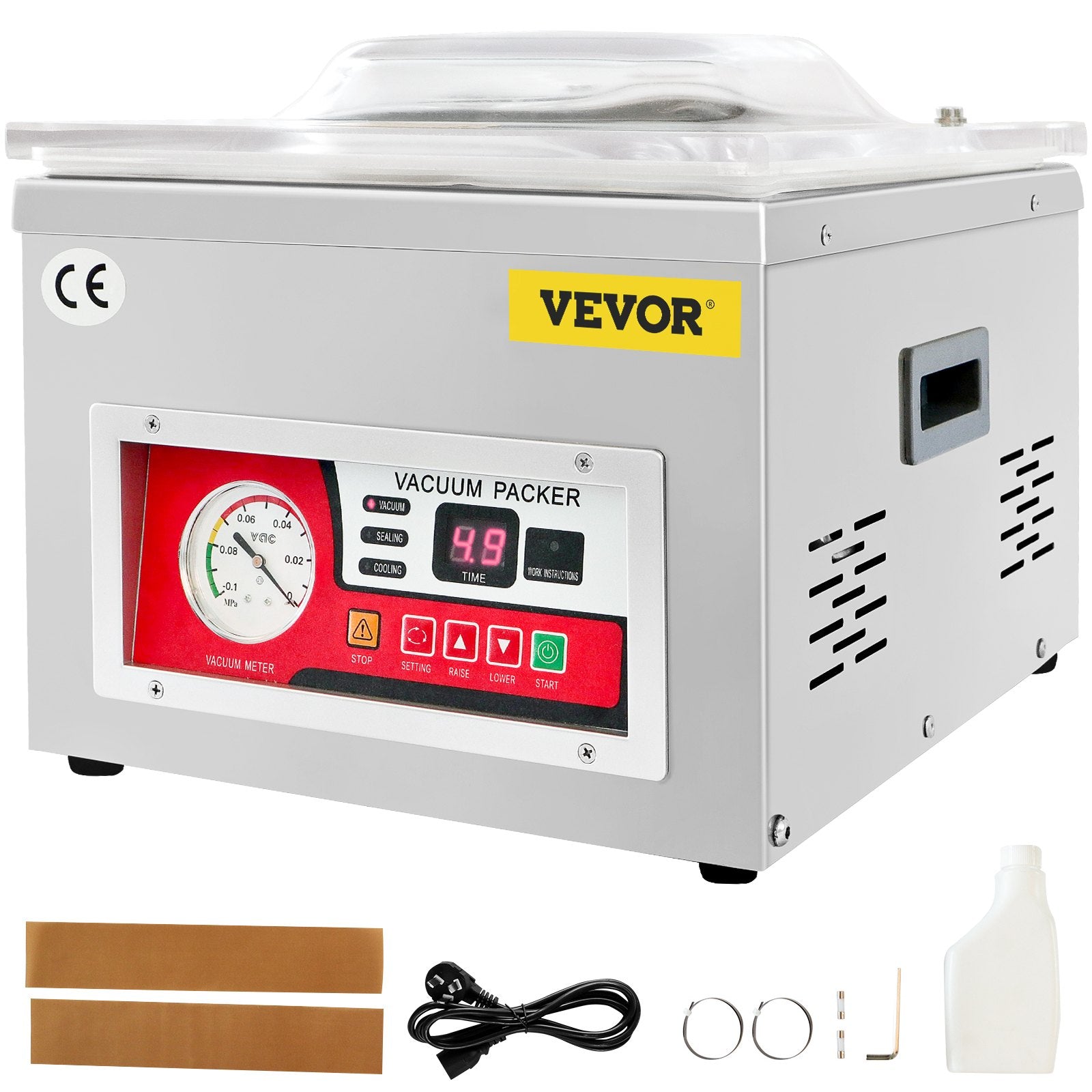 VEVOR Chamber Vacuum Sealer Vacuum Packaging Machine 6.5 cbm/h Pump Rate 220V