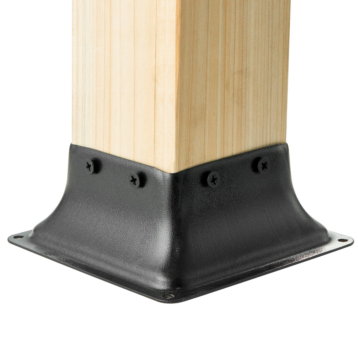 VEVOR 101.6x101.6mm Post Base 20Pcs, Internal 91x91mm Heavy Duty Powder-Coated Steel Post Bracket Fit for Standard Wood Post Anchor, Decking Post Base for Deck Porch Handrail Railing Support