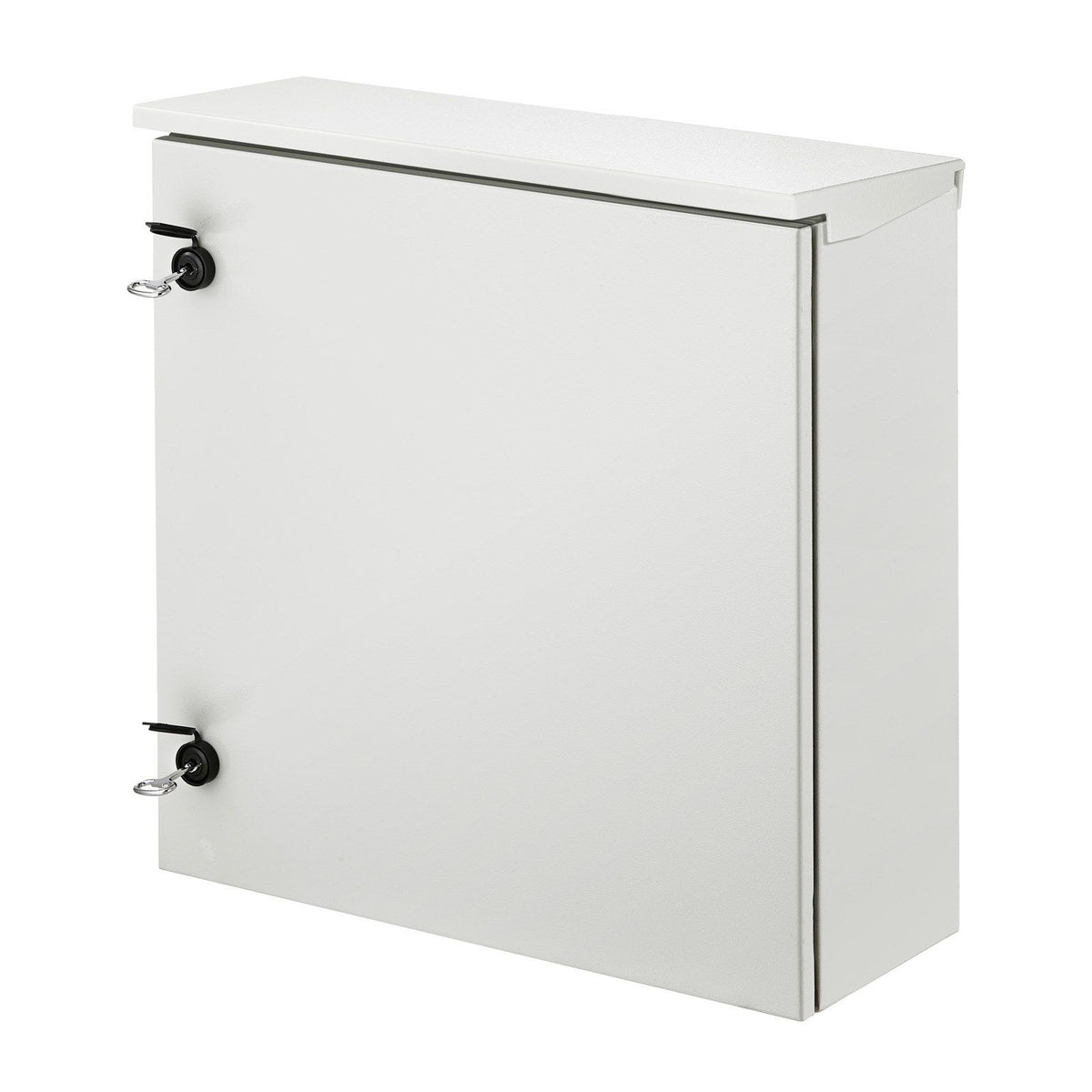 Electrical Enclosure, 24\'\' x 24\'\' x 8\'\', UL Certified NEMA 4 Outdoor Enclosure, IP65 Waterproof &amp; Dustproof Cold-Rolled Carbon Steel Hinged Junction Box for Outdoor Indoor Use, with Rain H