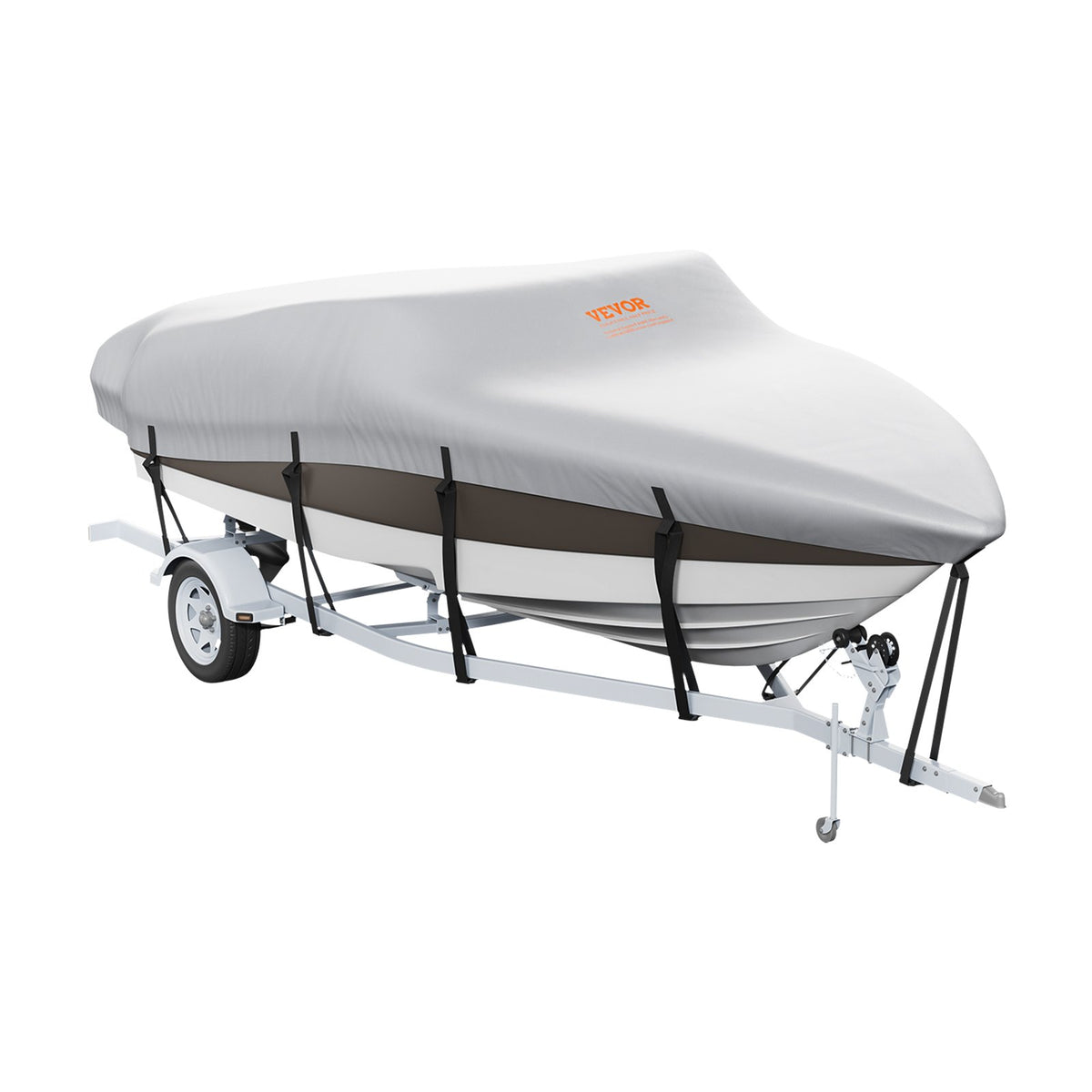 VEVOR Boat Cover 600D Waterproof 17-19 ft Boat Cover V-Hull Tri-Hull Runabout