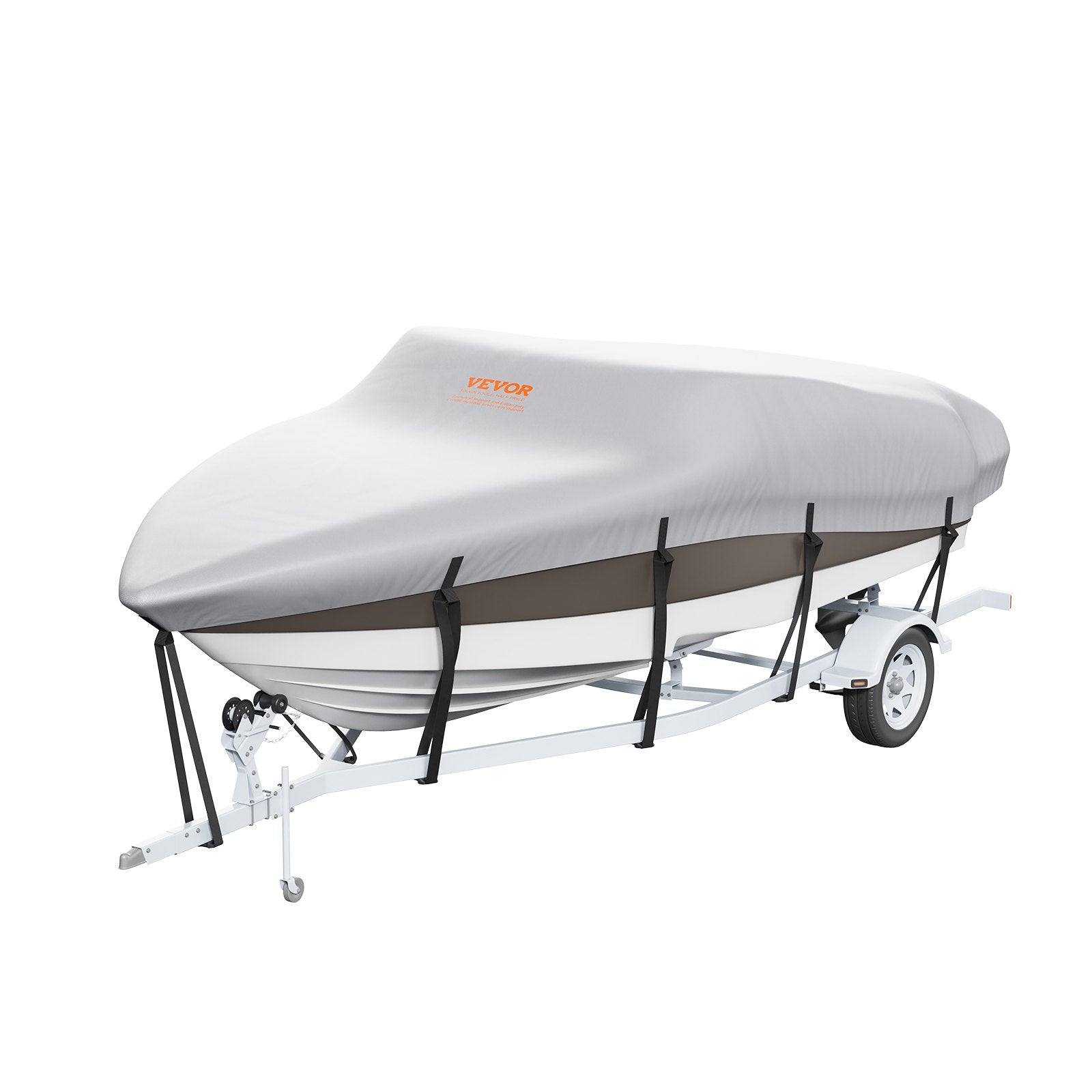 VEVOR Boat Cover 600D Waterproof 17-19 ft Boat Cover V-Hull Tri-Hull Runabout