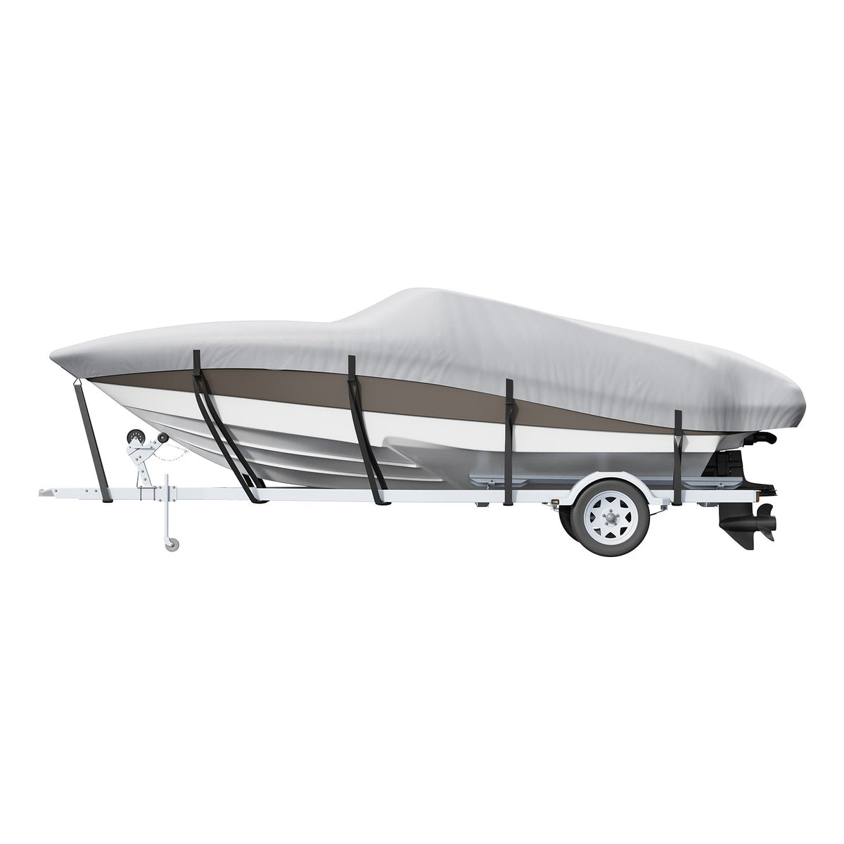 VEVOR Boat Cover 600D Waterproof 17-19 ft Boat Cover V-Hull Tri-Hull Runabout