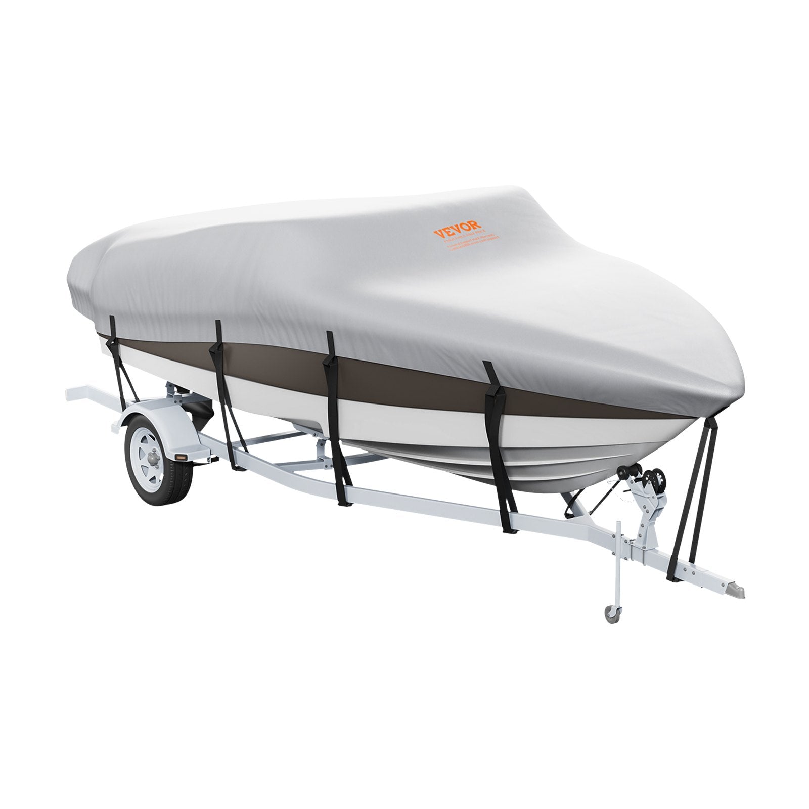 VEVOR Boat Cover 600D Waterproof 20-22 ft Boat Cover V-Hull Tri-Hull Runabout