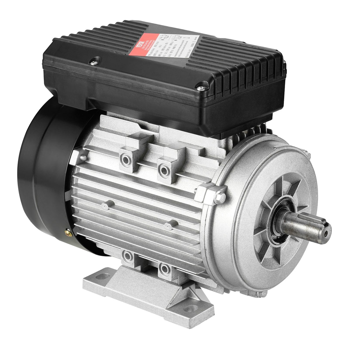 VEVOR 0.75KW Electric Motor 1400 rpm, AC 220~240V 5.45A, 80, B3 Frame, Air Compressor Motor Single Phase, 19mm Keyed Shaft, CW/CCW Rotation for Agricultural Machinery and General Equipment