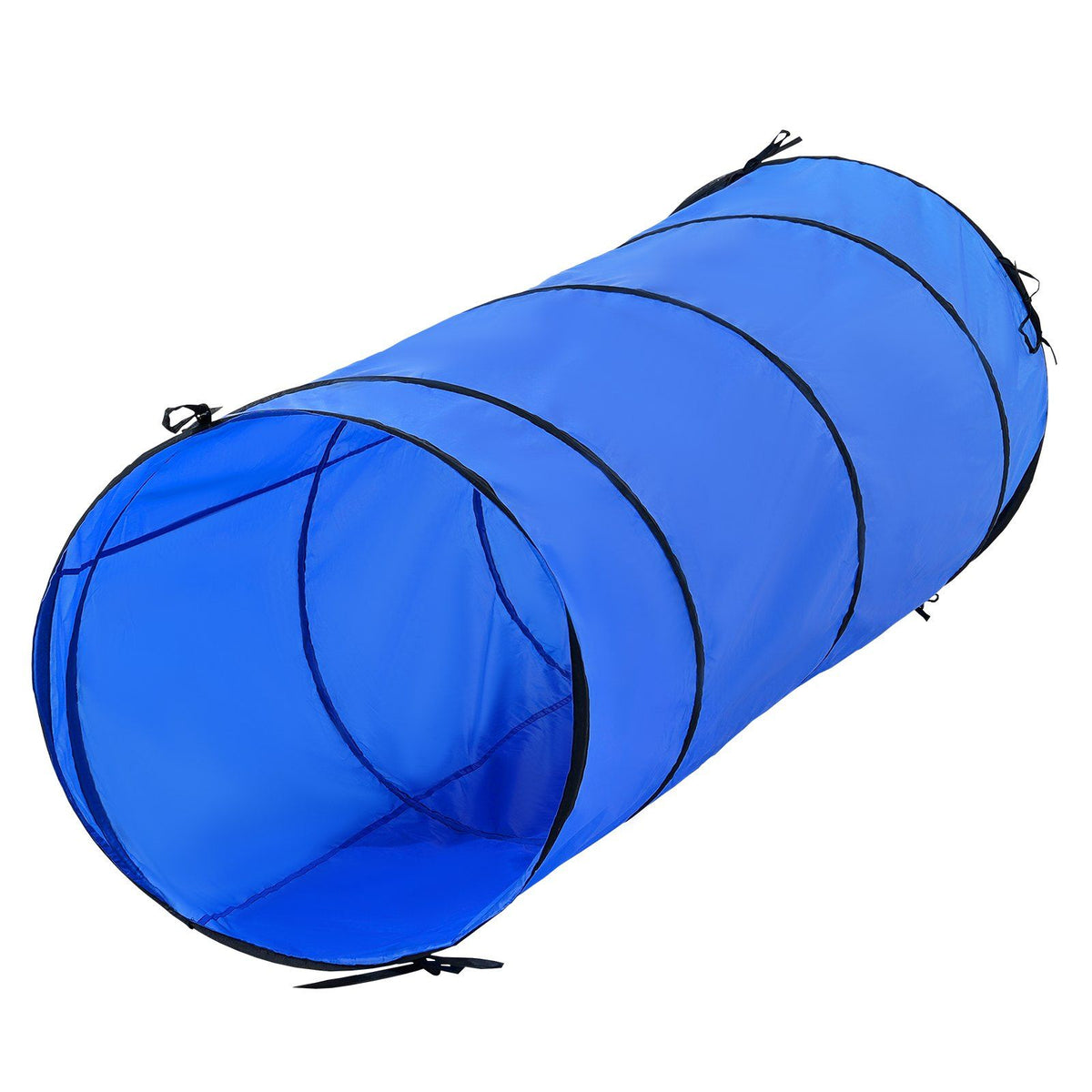 Dog Agility Training Equipment, 5 PCS Set with Adjustable High Hurdles,6 Weave Poles, Tunnel, Jump Ring, Pause Box, Whistle, Foldable Bowl, Puppy Obstacle Course Kit with Storage Bags
