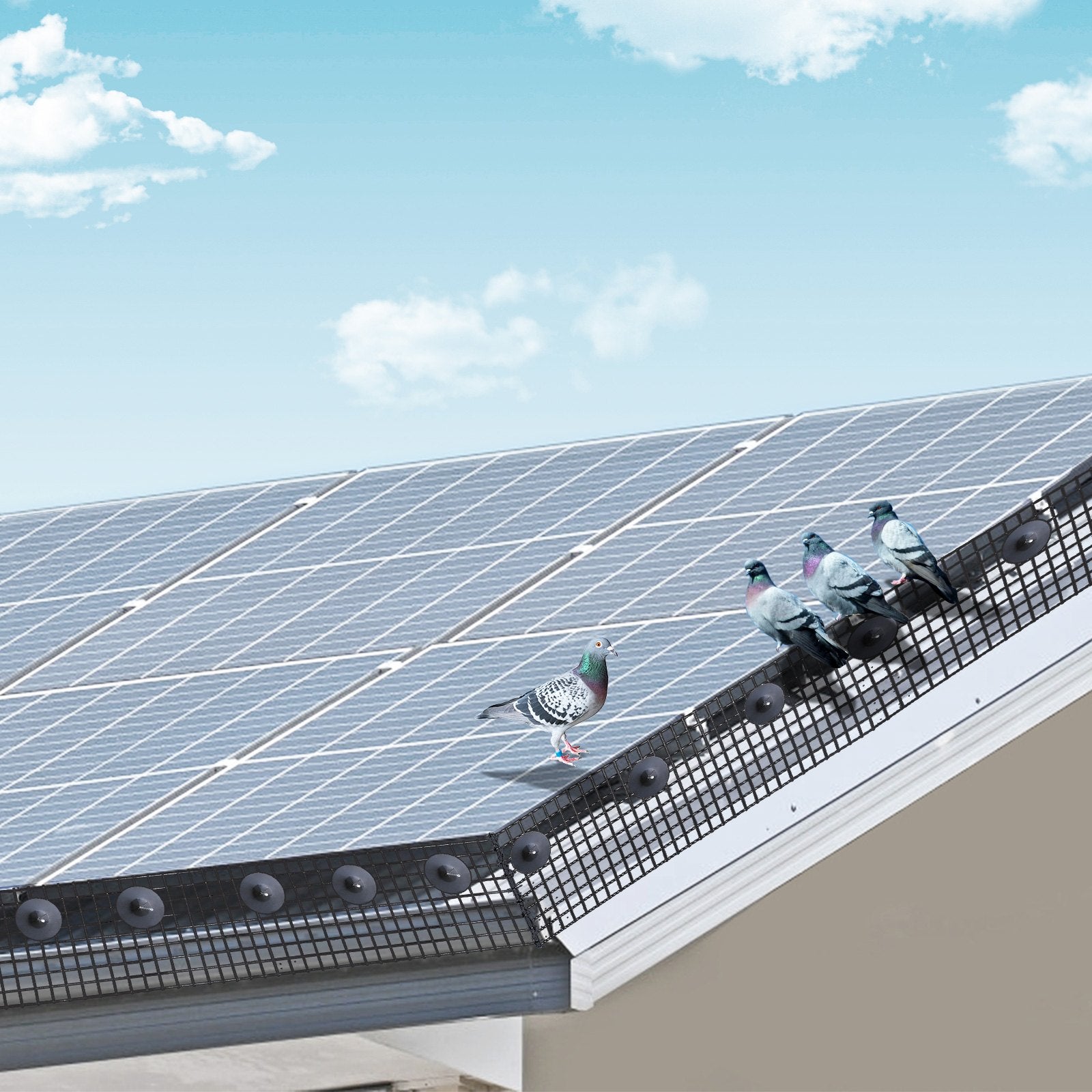 VEVOR 6 in x 100ft Solar Panel Bird Guard Critter Guard Roll Kit 60pcs Fasteners
