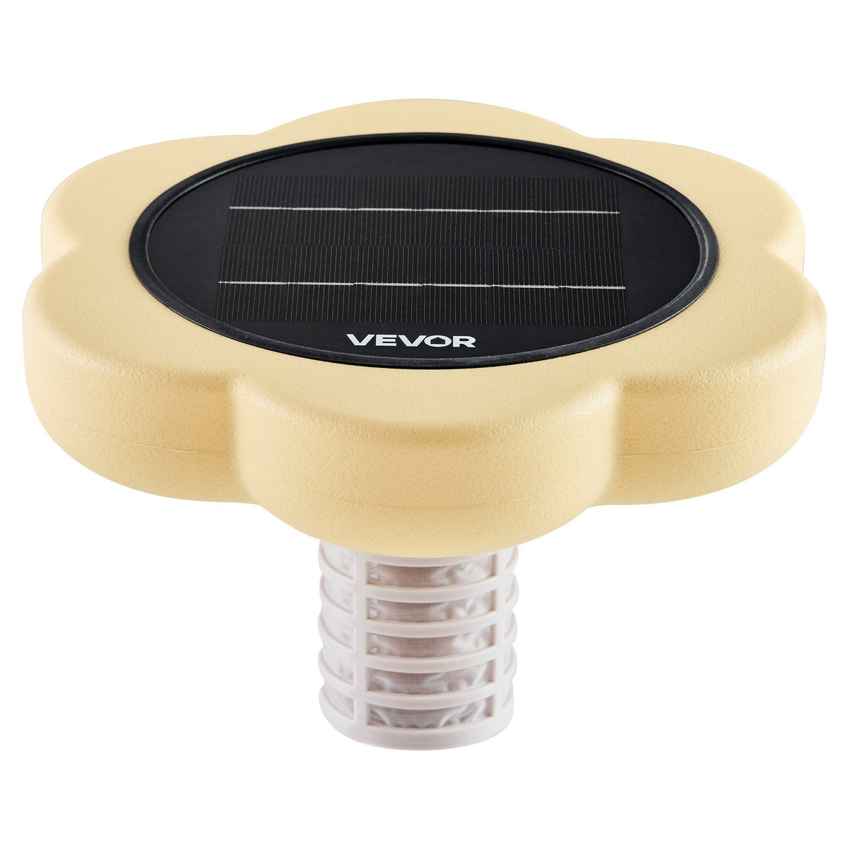 Solar Pool Ionizer, Petal Copper Pool Ionizer Up to 170343 L, Floating Automatic Water Cleaner and Purifier, Chlorine Free Water, with Copper Anode, Spring, Brush and Filter for Pools & Spas