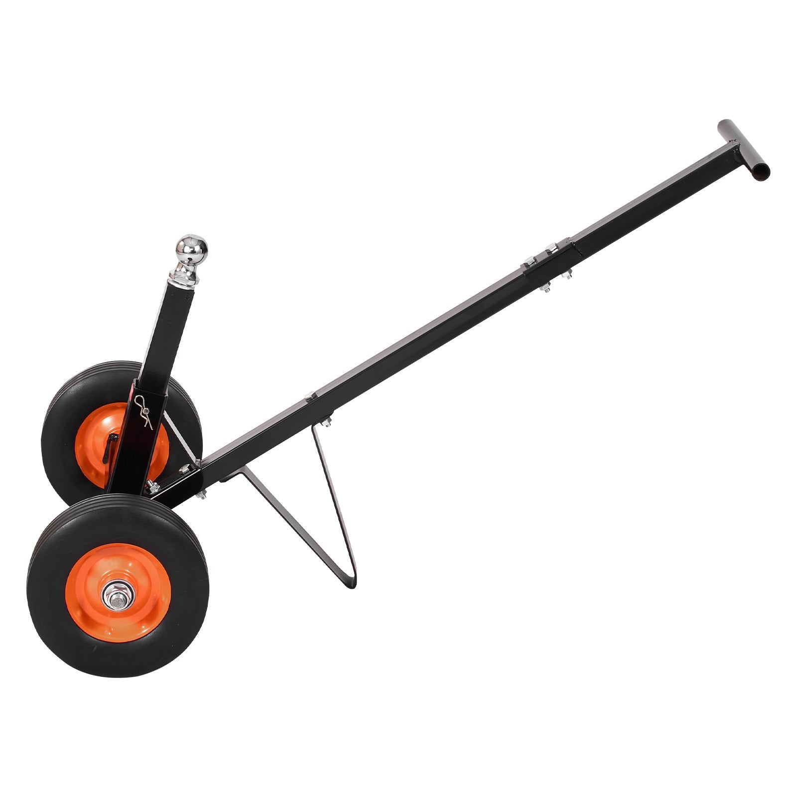 VEVOR Trailer Dolly, 600lbs Tongue Weight Capacity, Carbon Steel Trailer Mover with 1-7/8 in Hitch Ball and 10 in Solid Tires, Portable Tow Dolly for Moving Car RV Boat Trailer