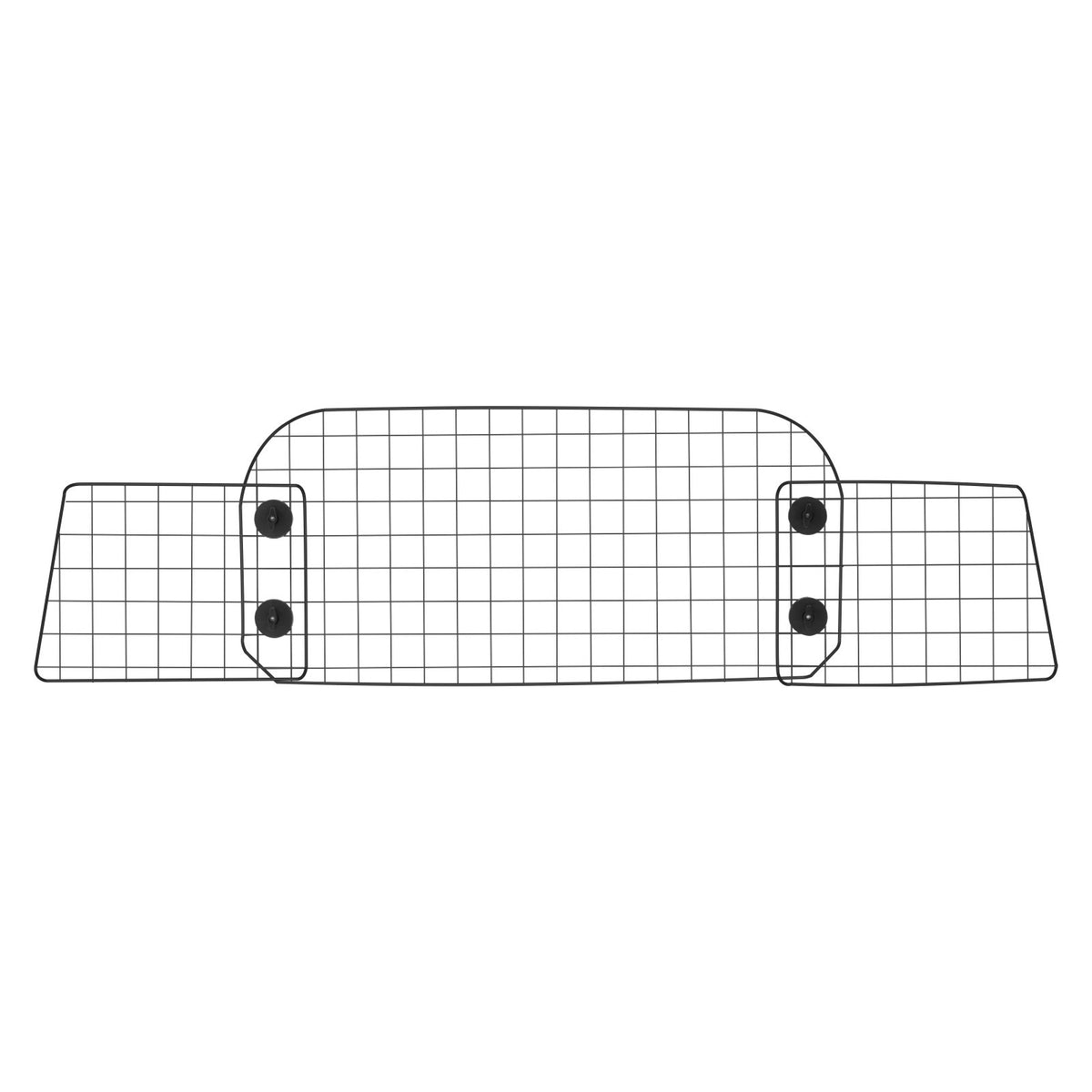 VEVOR Dog Car Barrier, 96.5-168.5cm Adjustable Car Divider for Trunk Cargo Area, Universal-Fit Back Seat Heavy-Duty Wire Mesh Dogs Separator Guard Net, Vehicle Pet Barrier for Sedans, Trucks and SUVs