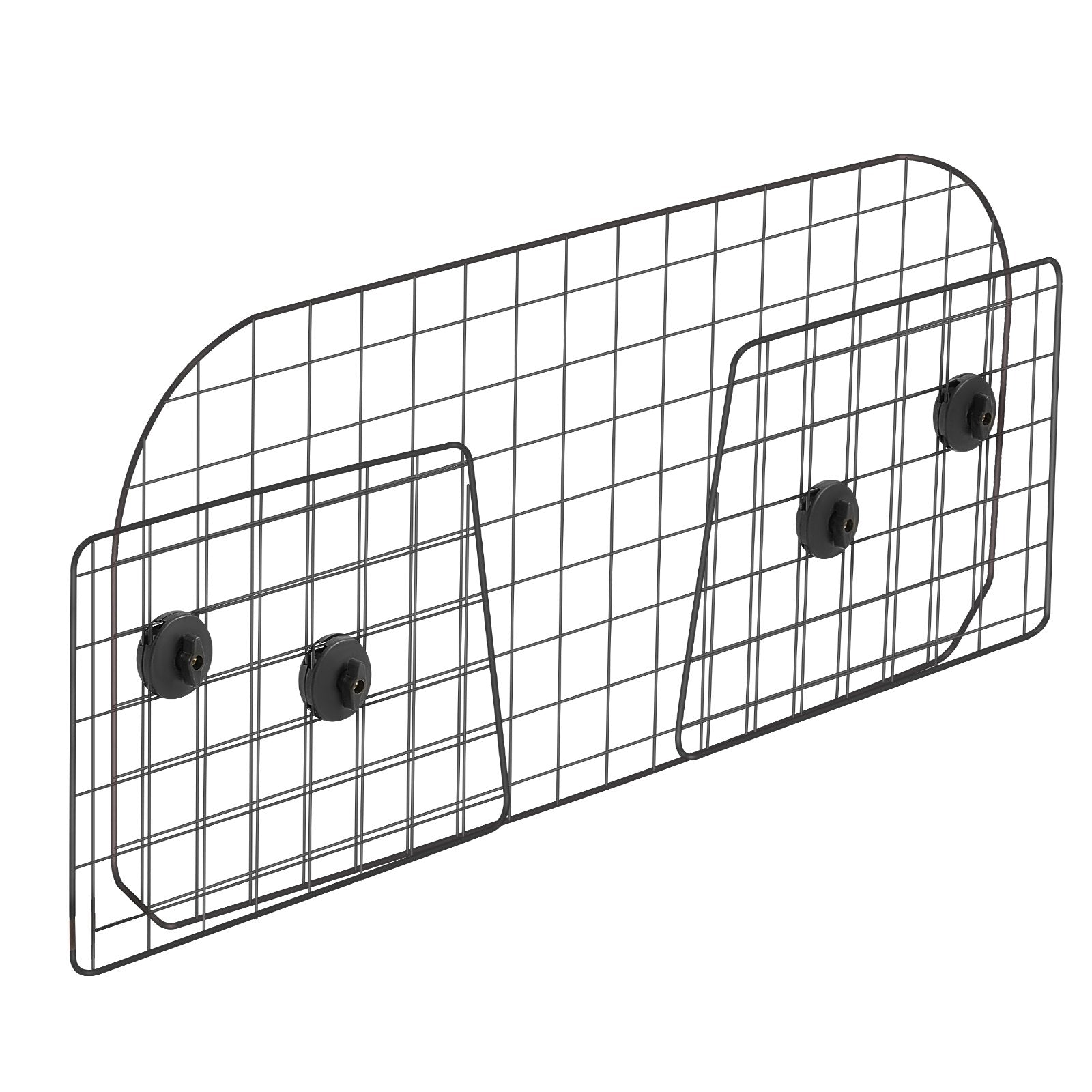 VEVOR Dog Car Barrier, 96.5-168.5cm Adjustable Car Divider for Trunk Cargo Area, Universal-Fit Back Seat Heavy-Duty Wire Mesh Dogs Separator Guard Net, Vehicle Pet Barrier for Sedans, Trucks and SUVs