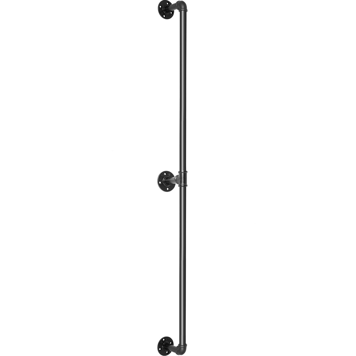VEVOR Pipe Stair Handrail Staircase Handrail 4 FT Carbon Steel for Wall Mount