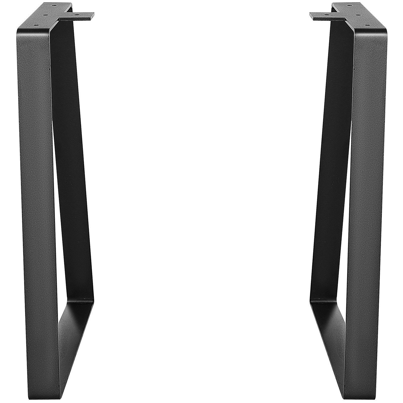 VEVOR 406.4MM Trapezoid Steel Table Legs, Replacement Furniture Legs Set of 2 for DIY Coffee Tables, Modern Desks, Bench, Night Stands, Sofa, Max Load 181.4KG Heavy Duty, Quick Instalation Legs Black