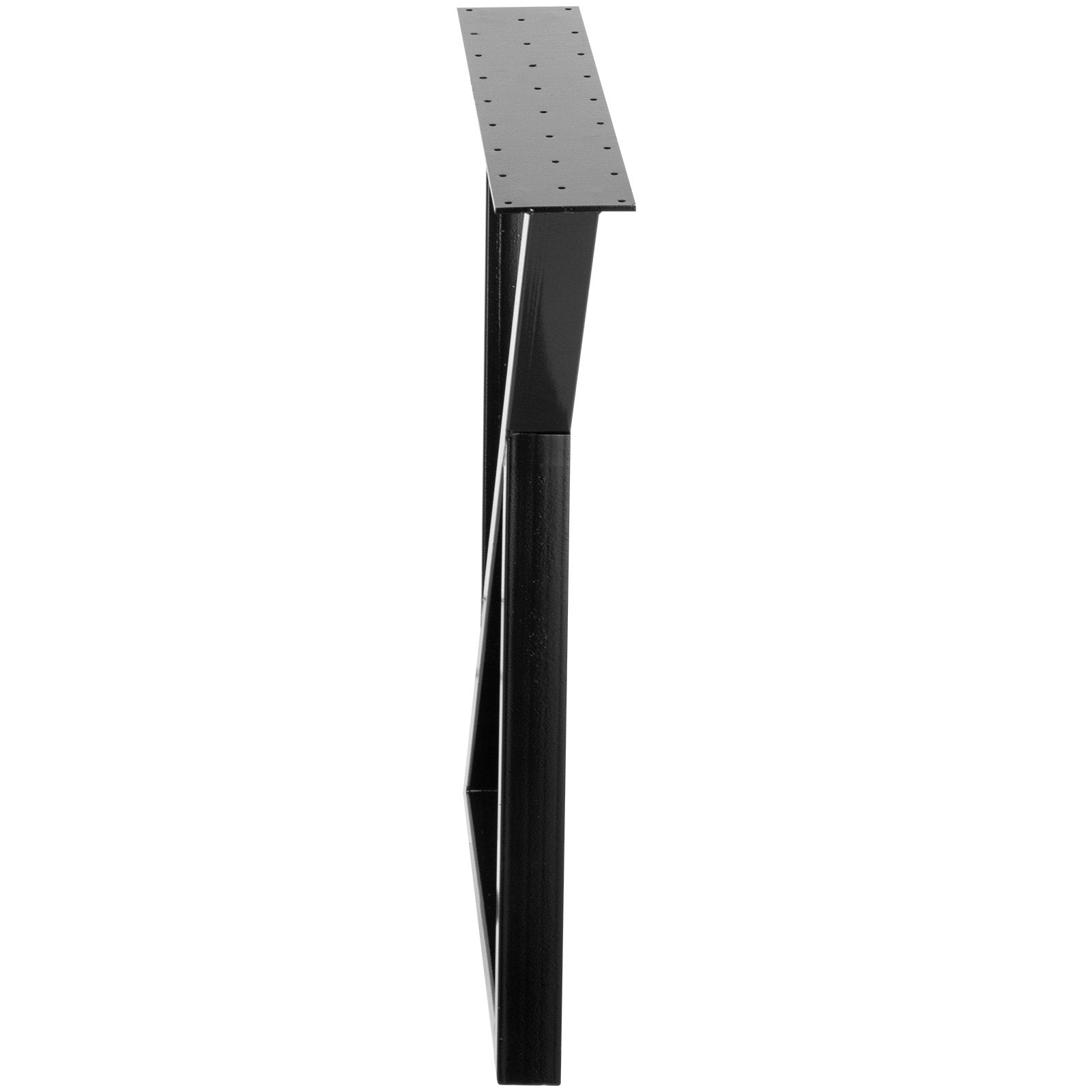 VEVOR Metal Table Legs Set of 2 Dining Table Legs Black Desk Legs, 28 Height 20 Width Heavy Duty Bench Legs Zig Zag Style Coffee Table Legs Base Modern DIY Steel Table Legs
