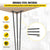 VEVOR Hairpin Table Legs 28 inch, Set of 4 DIY Desk Table Legs 3 Rods Heavy Duty