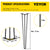 VEVOR Hairpin Table Legs 28 inch, Set of 4 DIY Desk Table Legs 3 Rods Heavy Duty