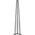 VEVOR Hairpin Table Legs 28 inch, Set of 4 DIY Desk Table Legs 3 Rods Heavy Duty