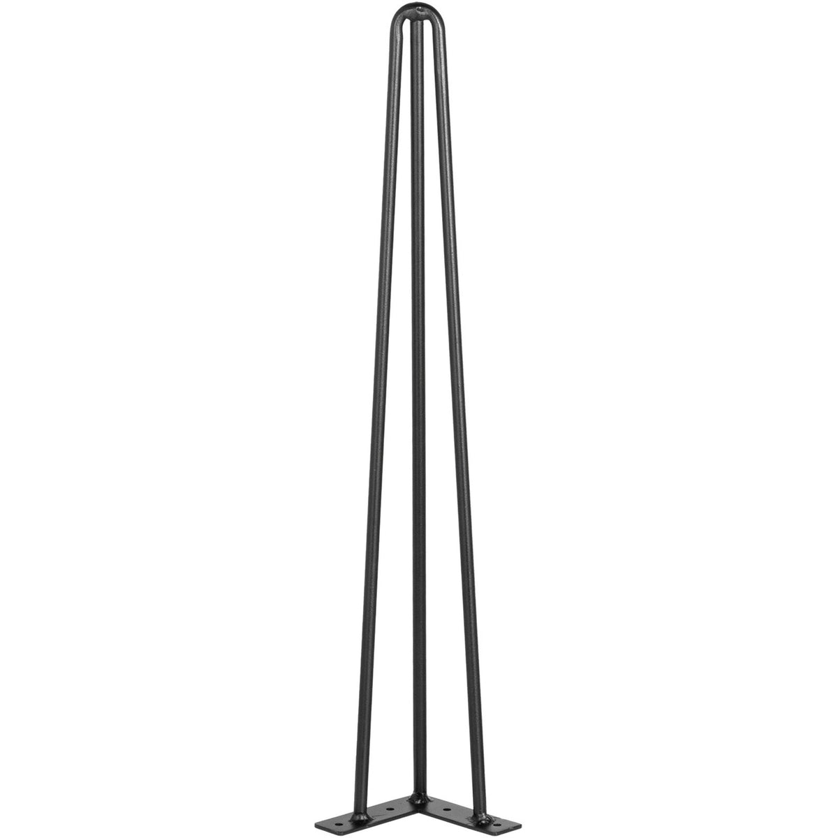 VEVOR Hairpin Table Legs 30 inch Black Set of 4 Desk Legs Each 220lbs Capacity Hairpin Desk Legs 3 Rods for Bench Desk Dining End Table Chairs Carbon Steel DIY Table Legs Heavy Duty Furniture Legs