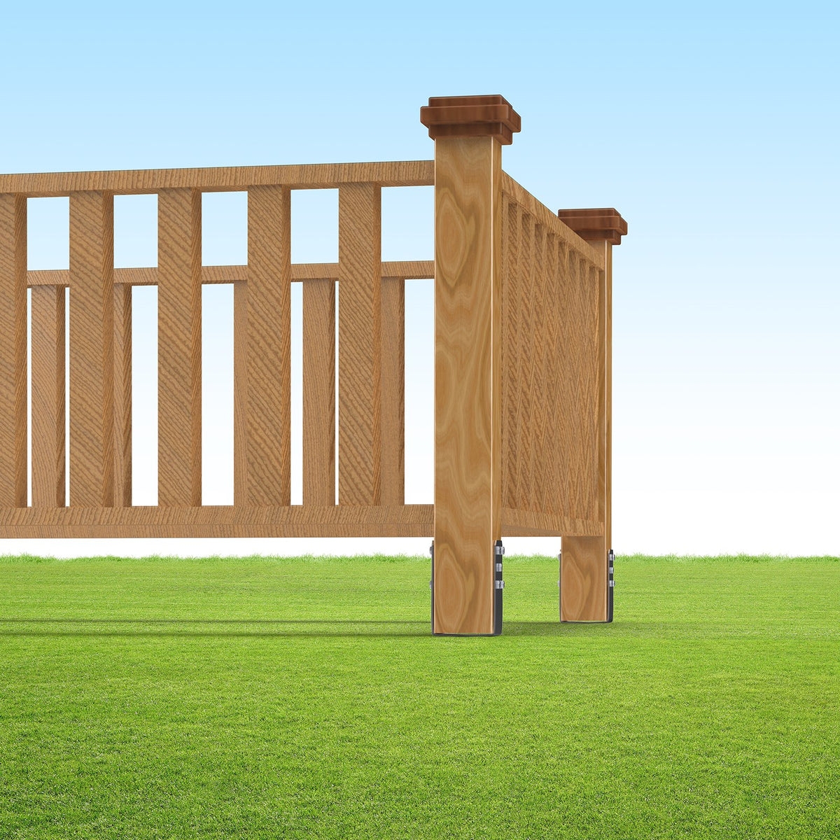 VEVOR No Dig Ground Anchor, 1 Pack 10 x 7 x 70 cm DIY Screw in Post Stake, Includes 6 Lag Bolts & a Rebar, U-Shape Heavy Duty Steel Post Holder, Great for Mailbox Posts and Fence Posts