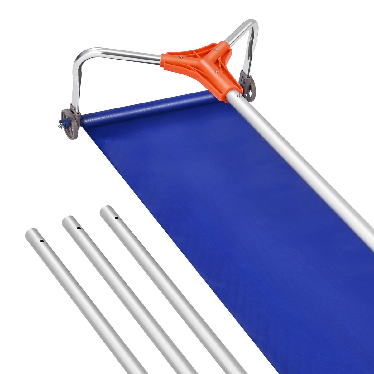 VEVOR Snow Roof Rake, 27cm Aluminum Blade, 1.25-5.24 m Adjustable Roof Snow Scraper with Wheels &amp; Slide, Lightweight Snows Removal Tool for House Rooftop Leaves Debris Clearing