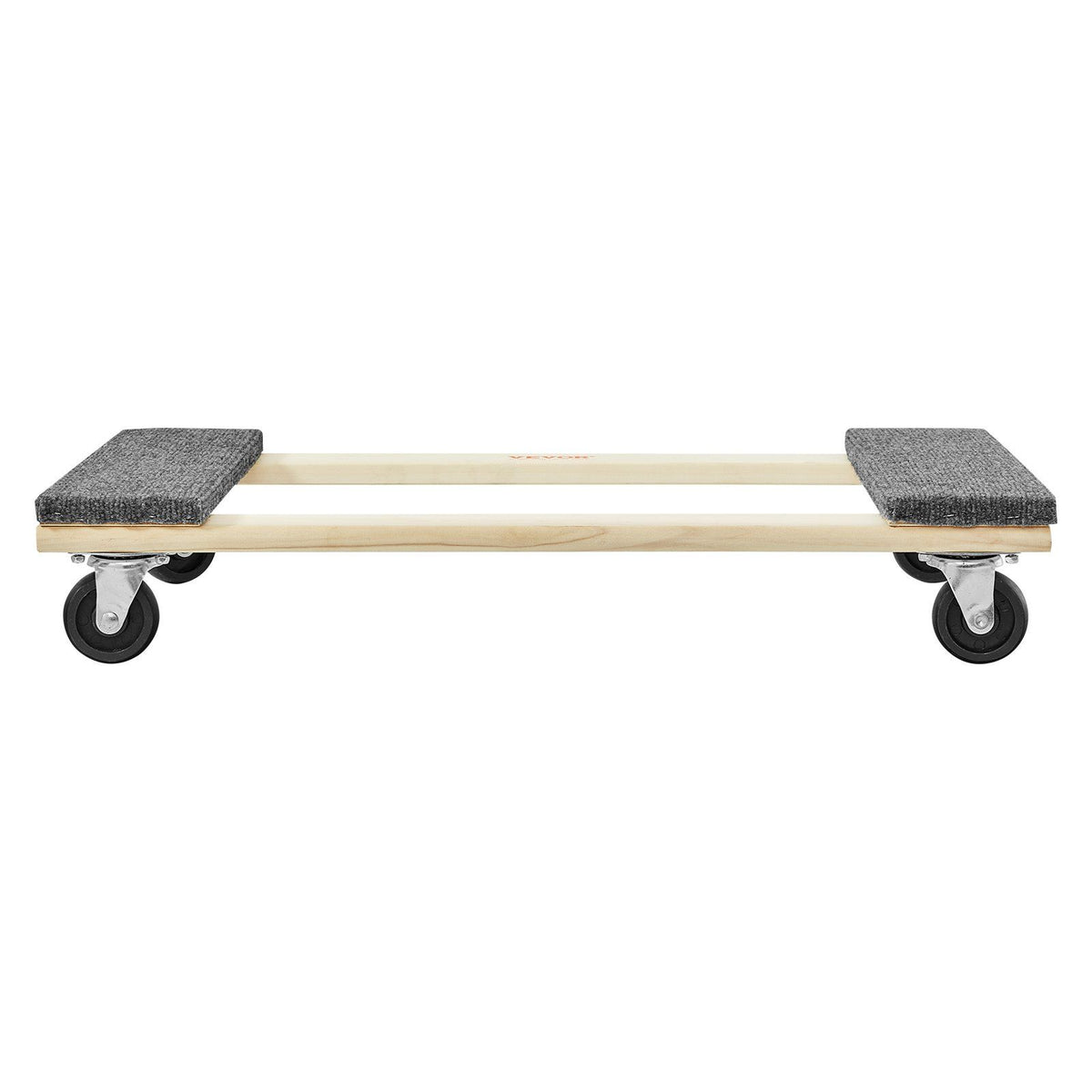 Furniture Dolly, 454kg Load Capacity, 457.2x762mm, 4x76mm PP Swivel Casters, Heavy Duty Hardwood Furniture Moving Dolly, Mover's Dolly, Moving Cart with Wheels for Heavy Furniture Home Cleaning