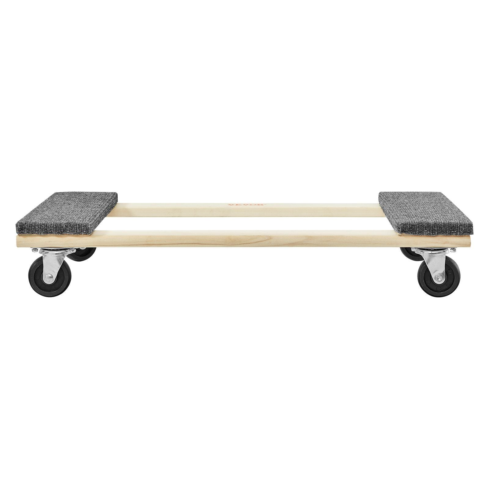 Furniture Dolly, 454kg Load Capacity, 457.2x762mm, 4x76mm PP Swivel Casters, Heavy Duty Hardwood Furniture Moving Dolly, Mover's Dolly, Moving Cart with Wheels for Heavy Furniture Home Cleaning