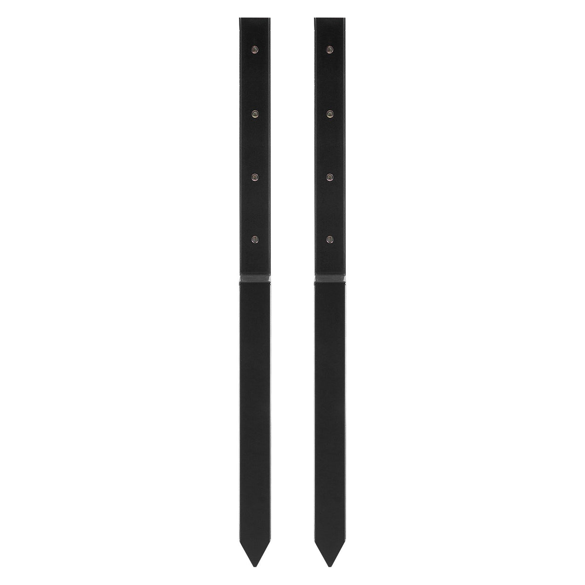 VEVOR Fence Post Anchor Repair Kit, 2 Pack Inner Diameter 5 x5 cm Heavy Duty Steel Fence Post Support Stakes, Anchor Ground Spike for Repair Tilted, Broken Wood Fence Post