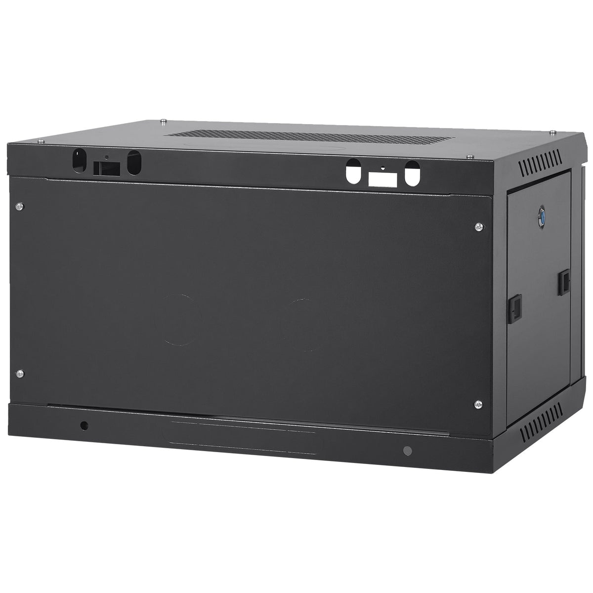 VEVOR 6U Wall Mount Network Server Cabinet, 15.5'' Deep, Server Rack Cabinet Enclosure, 200 lbs Max. Ground-mounted Load Capacity, with Locking Glass Door Side Panels, for IT Equipment, A/V Devices