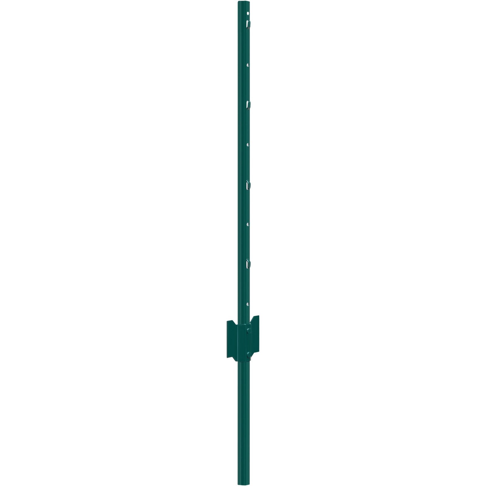 VEVOR 3 Feet Fence Post, 10 Pack U-Channel Heavy Duty Metal Fence Posts, Sturdy Steel Fence Stakes for Garden Yard, Lawn, Farms and Outdoor Wire Fencing, Green