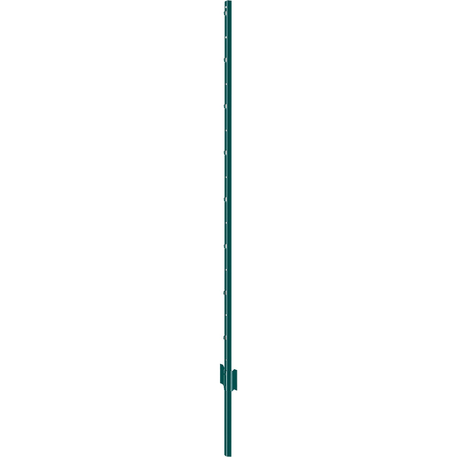 VEVOR 5 Feet Fence Post 10 Pack T-Post Heavy Duty Metal Fence Posts Green
