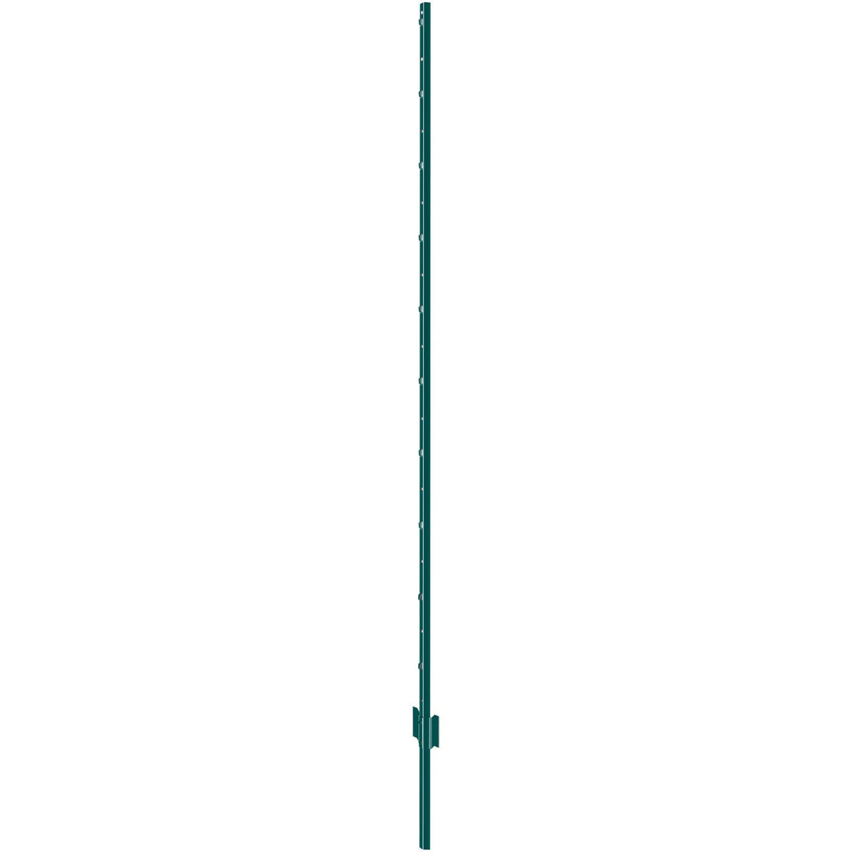 6 Feet Fence Post, 10 Pack U-Channel Heavy Duty Metal Fence Posts, Sturdy Steel Fence Stakes for Garden Yard, Lawn, Farms and Outdoor Wire Fencing, Green