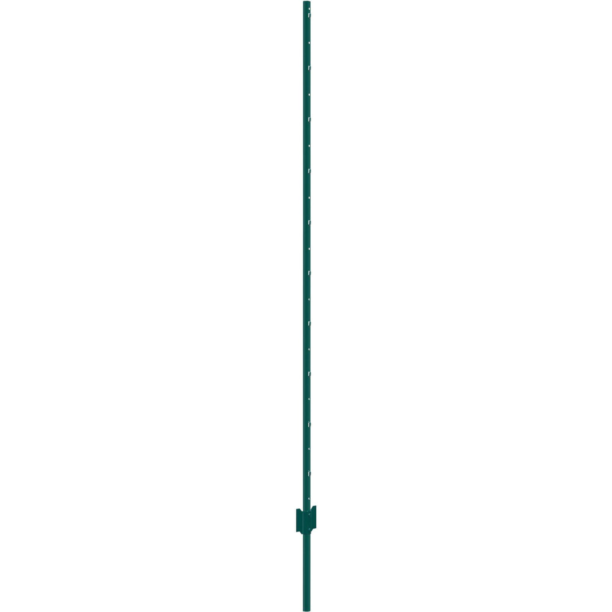 6 Feet Fence Post, 10 Pack U-Channel Heavy Duty Metal Fence Posts, Sturdy Steel Fence Stakes for Garden Yard, Lawn, Farms and Outdoor Wire Fencing, Green