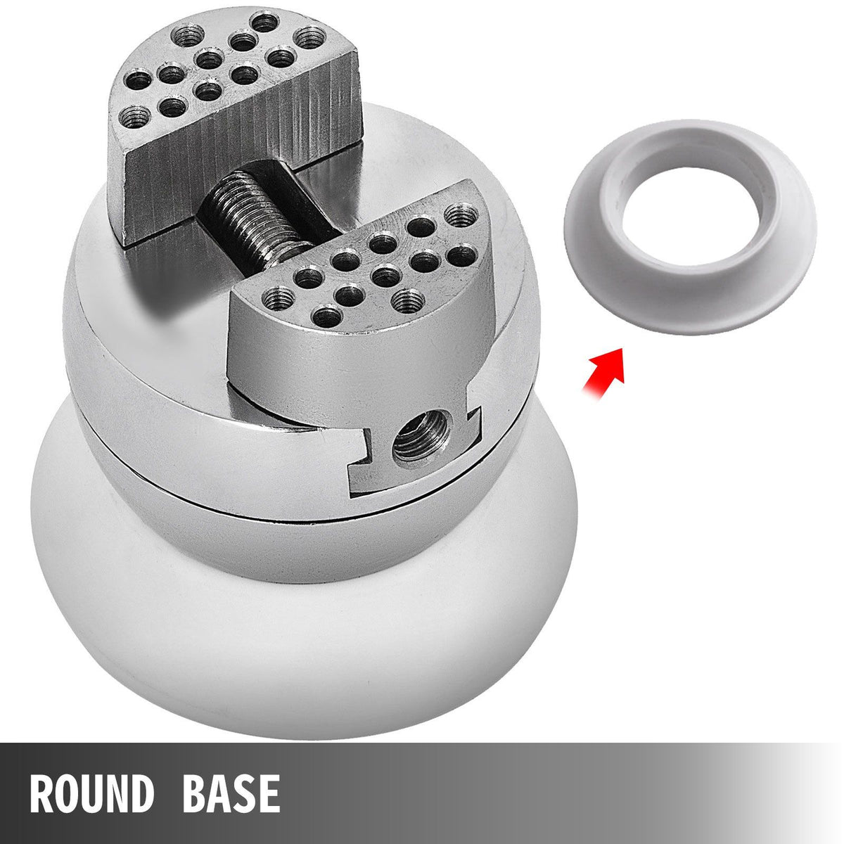Ball Vise, 3" Engraving Setting Tool, 360° Rotation Engraving Block Vise, 30 PCS Attachment Jewelry Engraving Block Tools Standard Block for Gemstone Inlay and Small-Scale Engraving