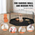VEVOR Dog Playpen, 8 Panels Foldable Metal Dog Exercise Pen with Bottom Pad, 24" H Pet Fence Puppy Crate Kennel with Ground Stakes, Indoor Outdoor Dog Pen for Small Medium Pets, for Camping, Yard