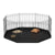 VEVOR Dog Playpen, 8 Panels Foldable Metal Dog Exercise Pen with Bottom Pad, 24" H Pet Fence Puppy Crate Kennel with Ground Stakes, Indoor Outdoor Dog Pen for Small Medium Pets, for Camping, Yard