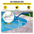 VEVOR Swimming Pool Handrail Ladder Handrail Stainless Steel Rail w/ Base Plate