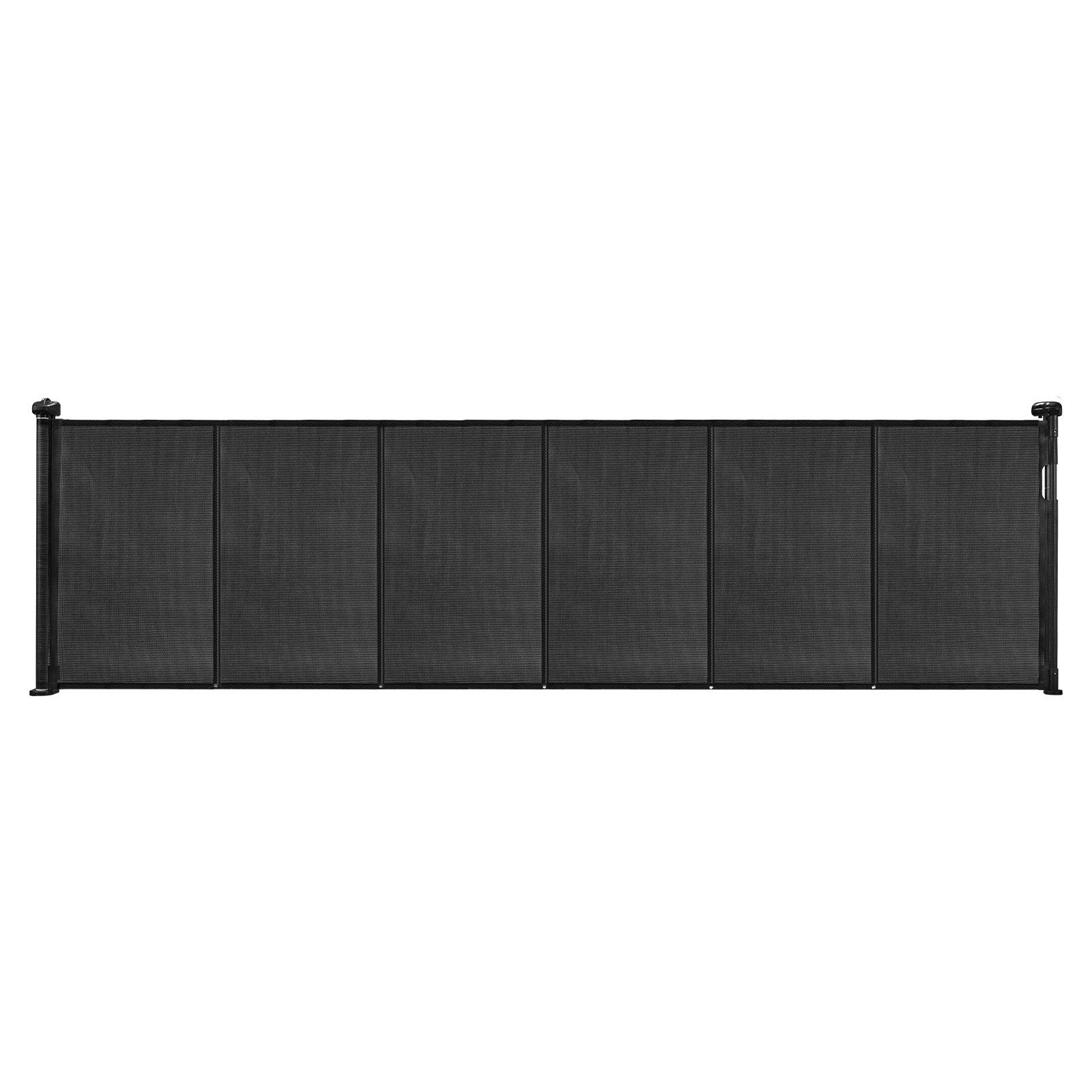VEVOR Retractable Baby Gate, 870 mm Tall, Extends up to 2800 mm Wide, Retractable Gate for Kids or Pets, Mesh Material, Easy to Install for Indoor Stairs, Doorways, Hallways, Playrooms, Black