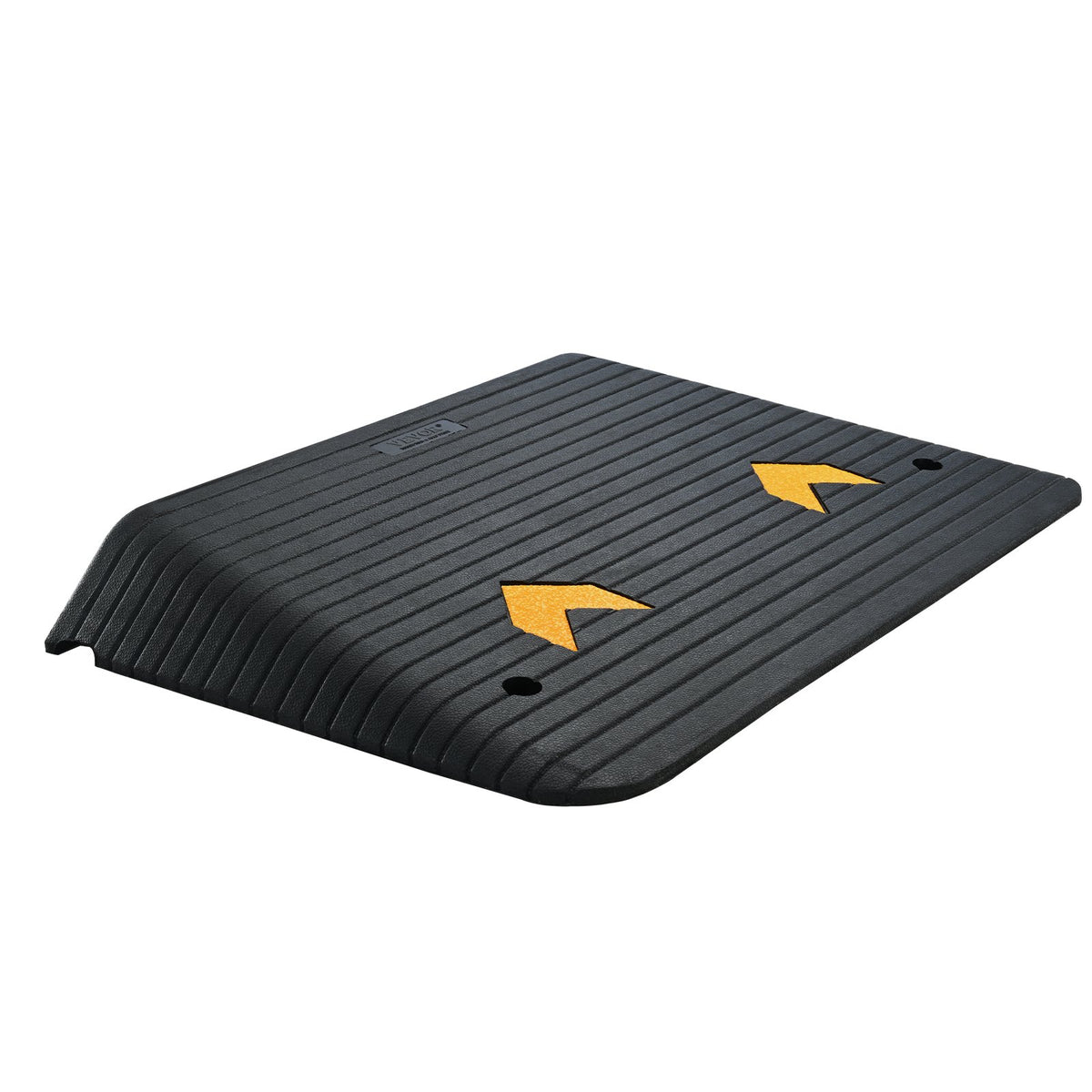 VEVOR Upgraded Rubber Threshold Ramp, 10.2 cm Rise Door Ramp with 1 Channel, Natural Rubber Car Ramp with Non-Slip Textured Surface, 15 tons Load Capacity Curb Ramp for Wheelchair and Scooter