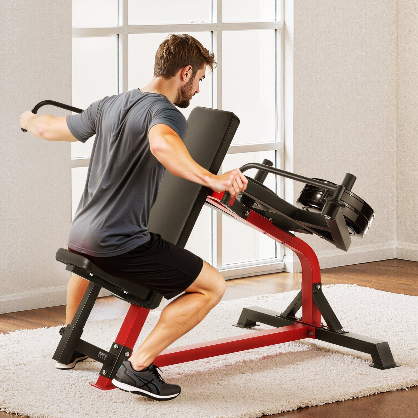 Incline Chest Fly and Rear Delt Fly Machine, 450 LBS Chest Machine, Adjustable Fitness Chest Bench Set, Home Gym Equipment for Upper Body Strength Training Machine