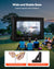 VEVOR 14 ft Inflatable Movie Screen 16:9 600D Movie Projector with Portable Bag