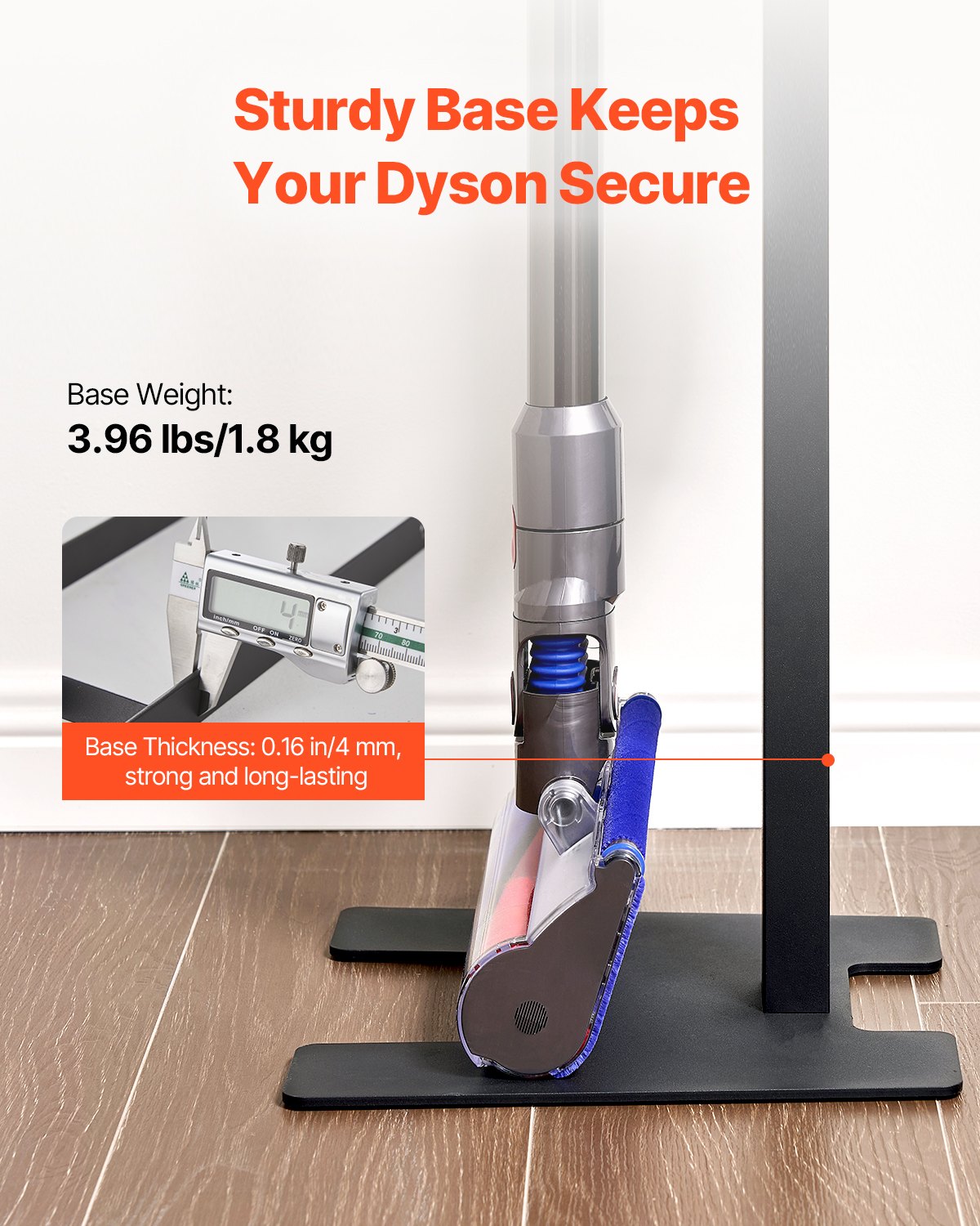 VEVOR Vacuum Stand for Dyson Multi-Models Storage Bracket Holder with 6 Hooks