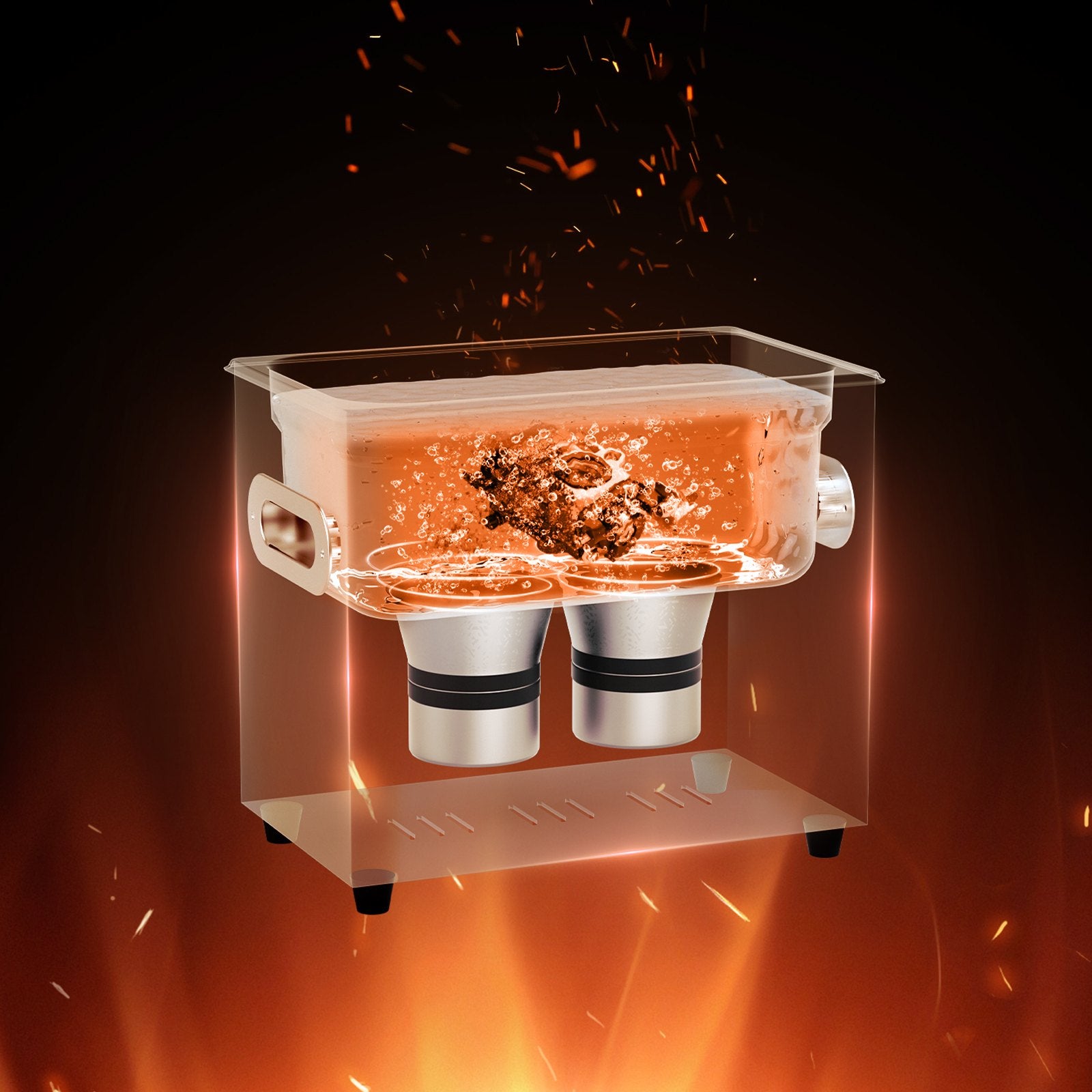 VEVOR 3L Ultrasonic Cleaner with Heater Timer & Basket, Professional Digital Sonic Cavitation Machine, 120W Cleaning Machine for Watch Instruments, Glasses, Coin, Metal Parts, Tool