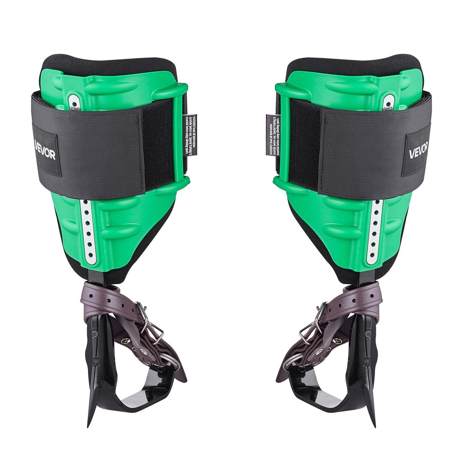 Tree Climbing Spikes Set, Height-Adjustable Tree Climbing Gear with Straps & Spike Protectors, 159 kg Load Capacity, Heavy Duty Steel Climb Spurs Arborist Equipment for Fruit Picking Hunting
