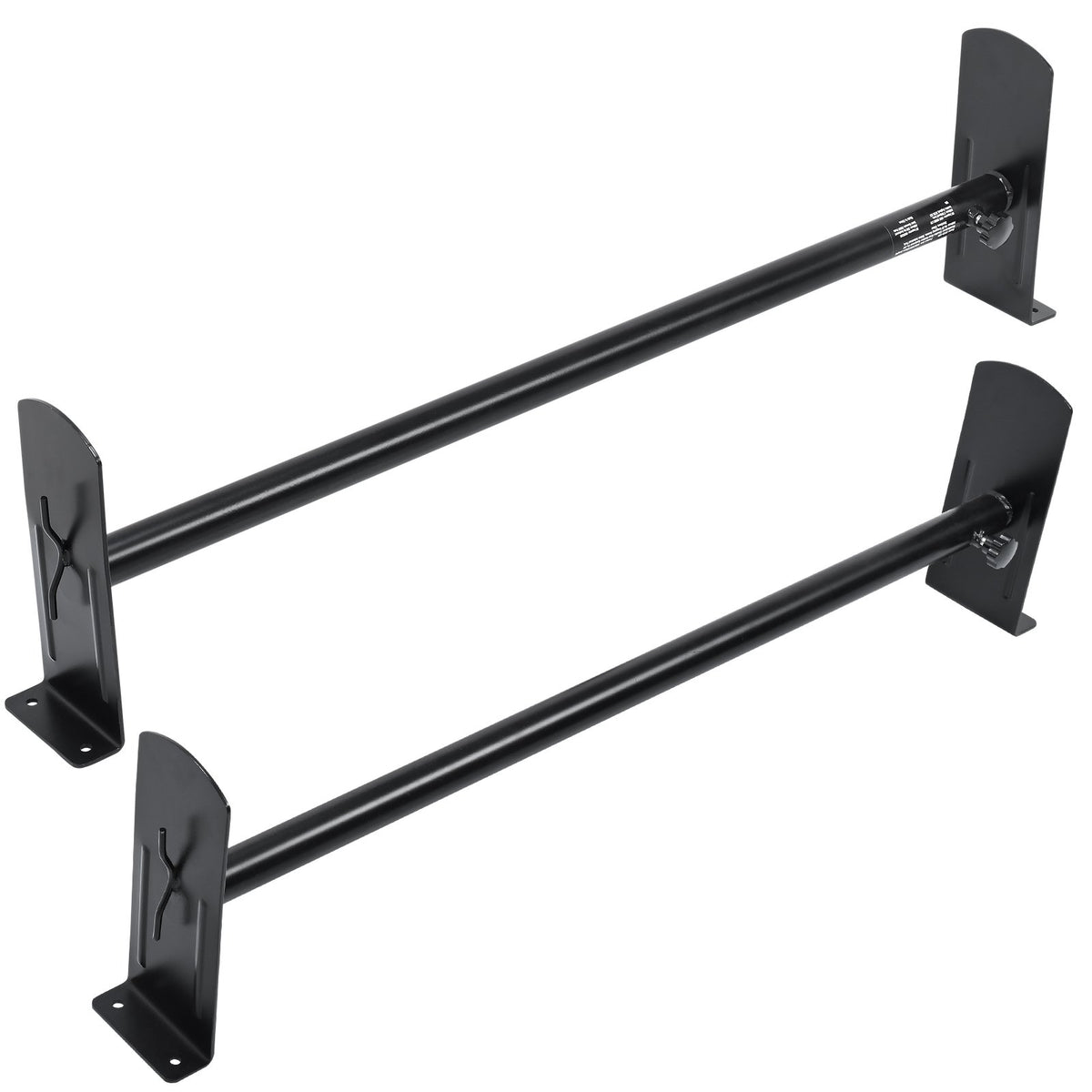 VEVOR 2 Bars Van Roof Ladder Rack 500 LBS Adjustable 35.8" to 57.5" Alloy Steel