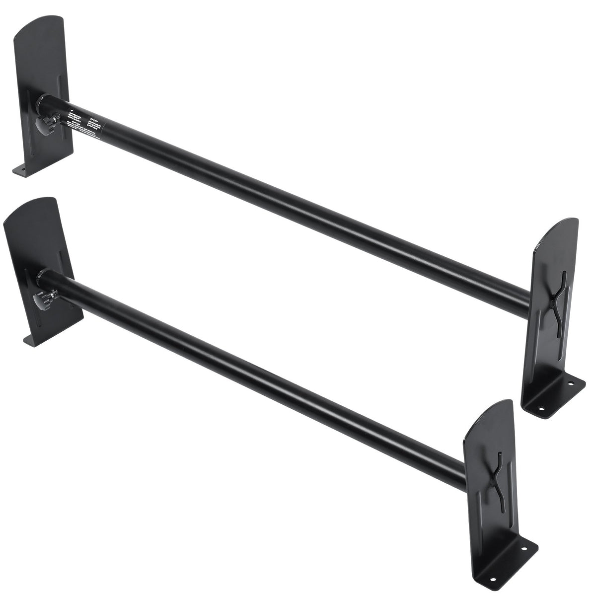 VEVOR 2 Bars Van Roof Ladder Rack 500 LBS Adjustable 35.8" to 57.5" Alloy Steel