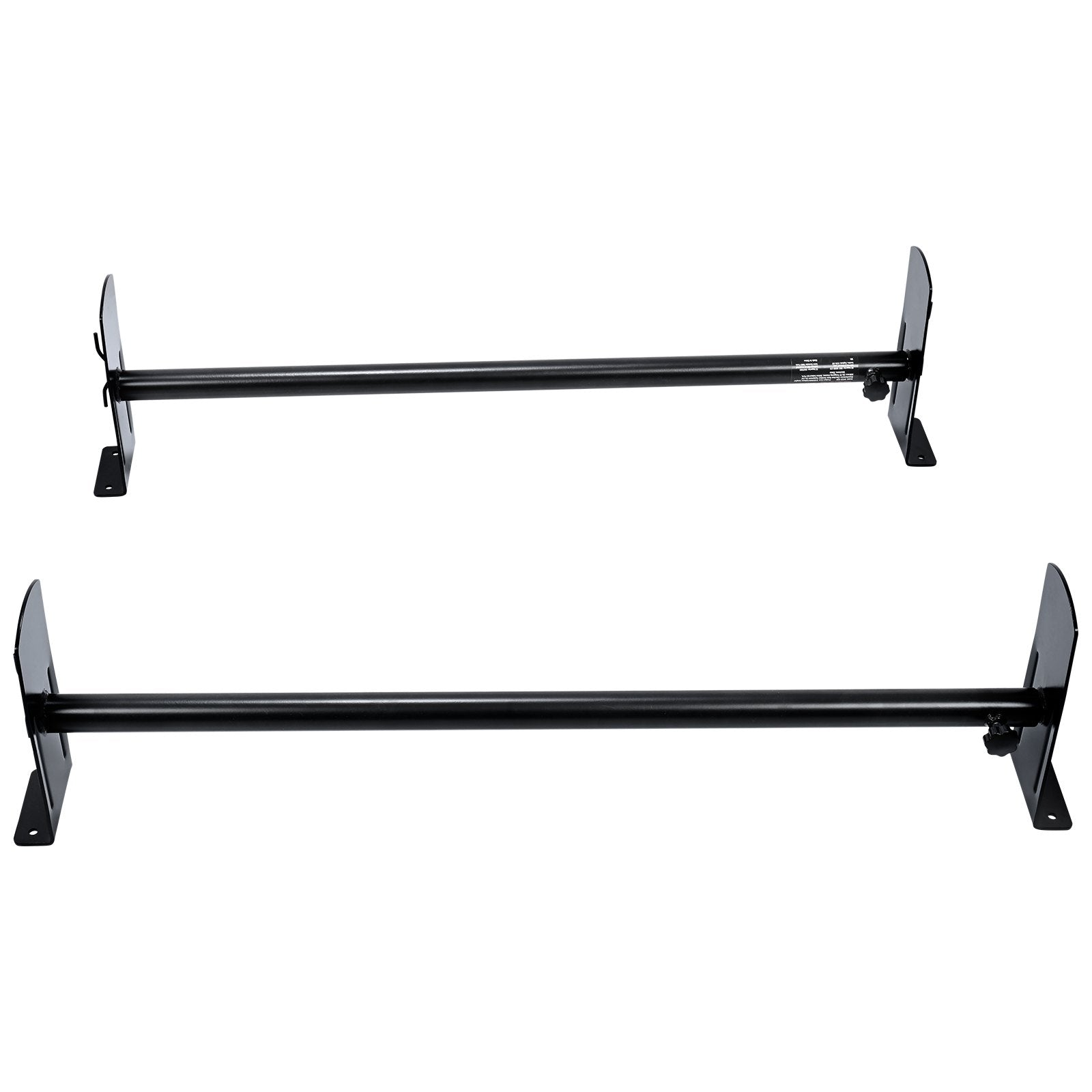 VEVOR 2 Bars Van Roof Ladder Rack 500 LBS Adjustable 35.8" to 57.5" Alloy Steel
